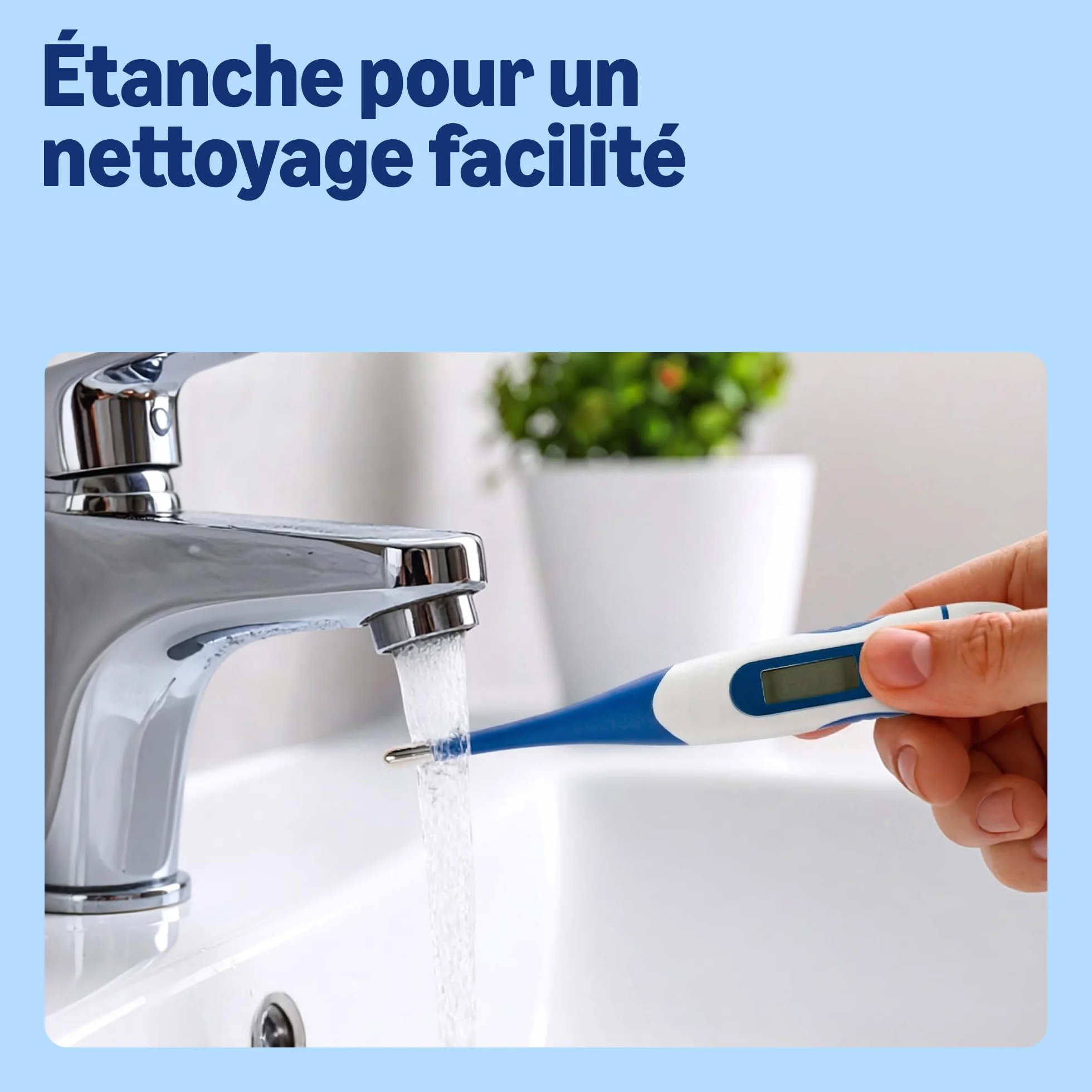 Thermomètre numérique Bleu Healthcare By Amazon