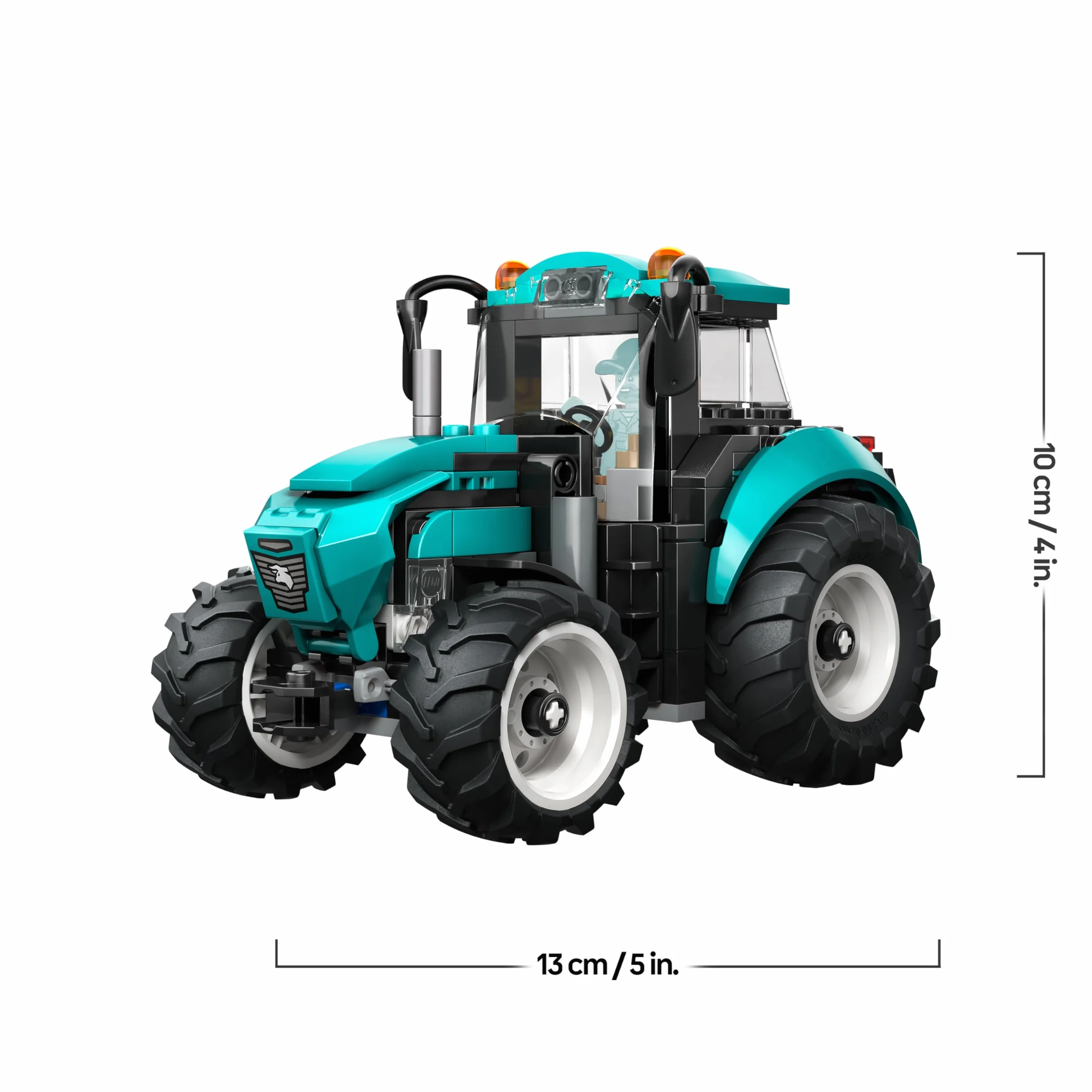 LEGO City Le Tracteur Jouet de Construction Véhicule de Ferme avec Minifigurine de Fermier Cadeau pour Garçon dès 6 Ans