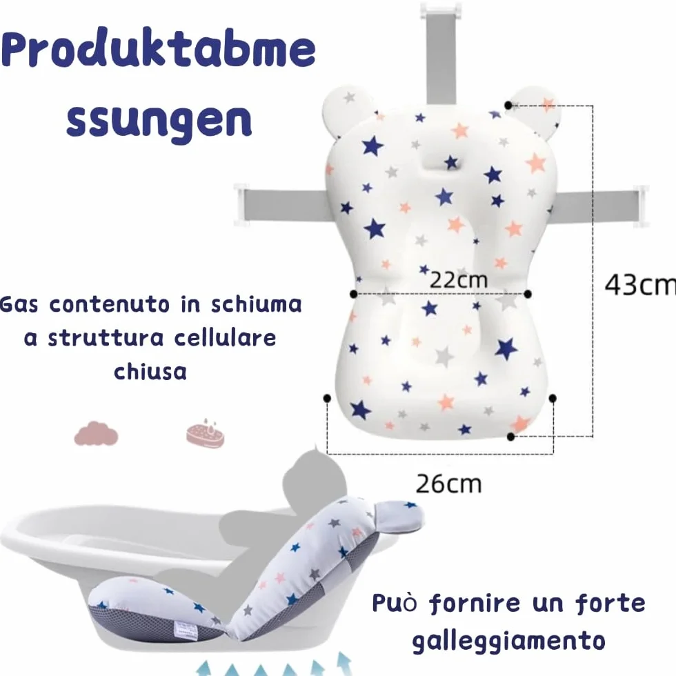 Coussin de bain bébé réducteur baignoire universel antidérapant