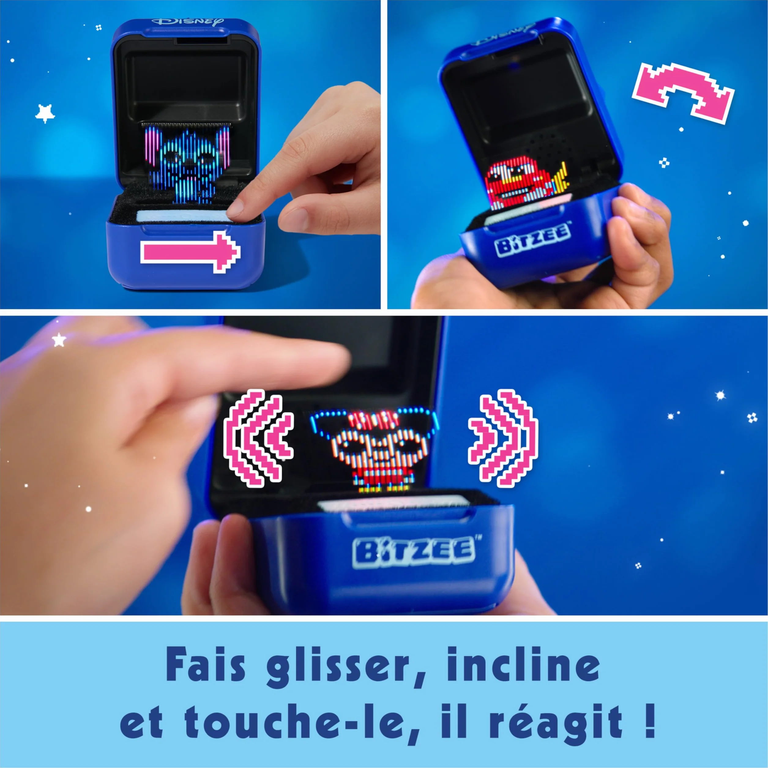 Bitzee Disney - Animal Interactif Digital 3D avec 30 Compagnons Électroniques - Sons Réactions et Jeux pour Enfant 5+