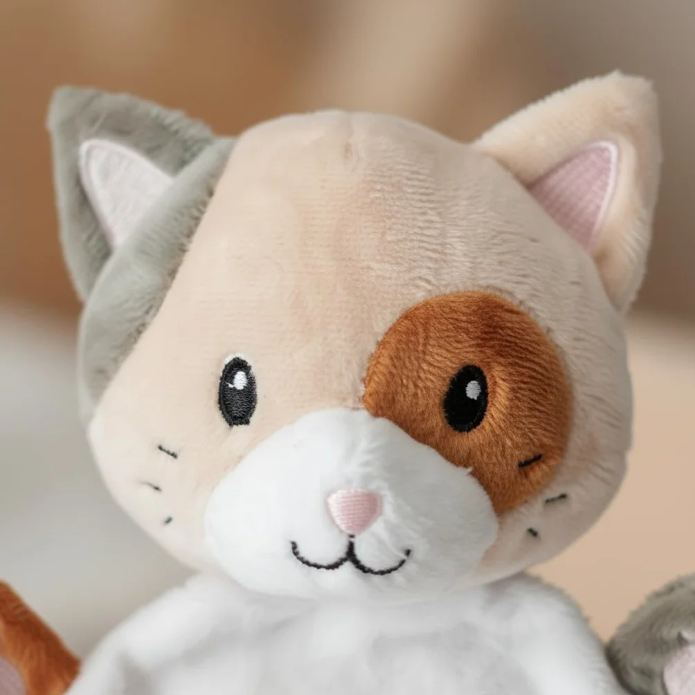 Les Charly Le Chat 30 cm Doudou Brodé Prénom Cadeau Naissance Bébé