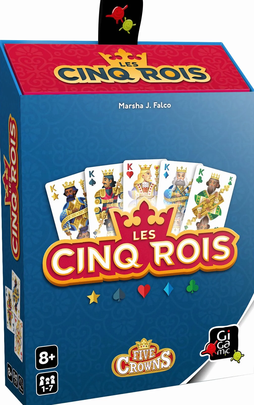 GIGAMIC Les Cinq Rois Jeu de société Cartes dès 8 ans 1-7 joueurs 45 min Français