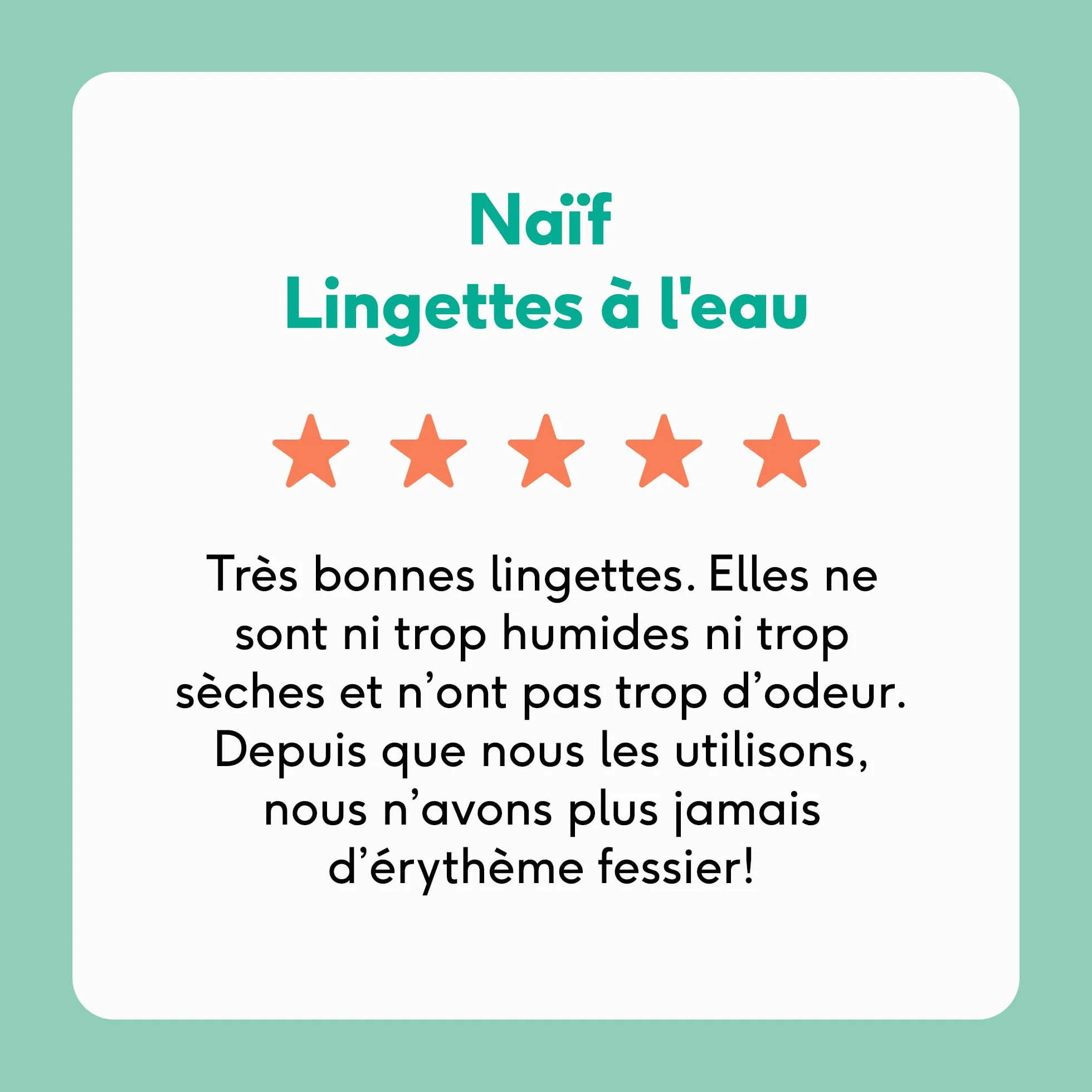 Naïf Lingettes humides sans plastique 162 lingettes 99% d'eau 0% parfum bébé
