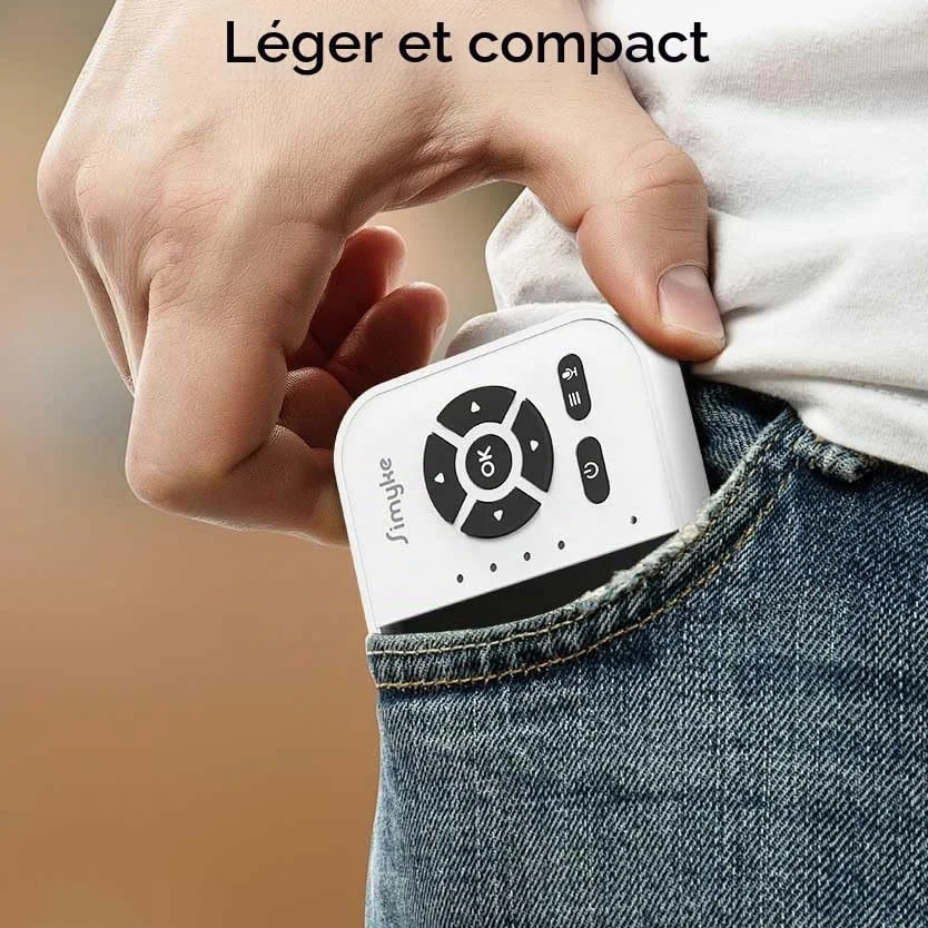 Simyke Moniteur de bébé intelligent avec caméra et audio double mode, WiFi, écran 2,8", vision nocturne, détection de température, conversation bidirectionnelle