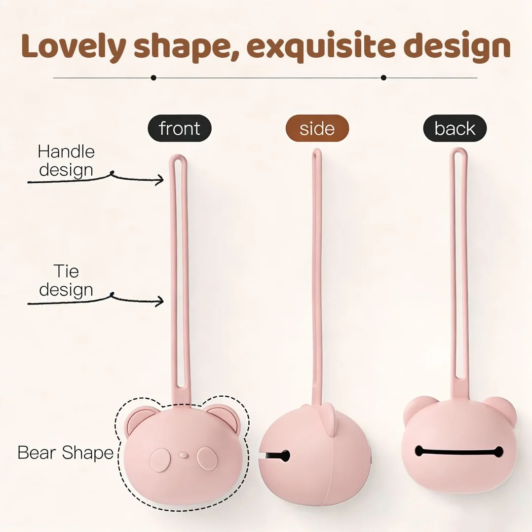 Étui Porte-Sucette en Silicone sans BPA, Boite Tétine Bébé pour Voyage, 3 Pièces