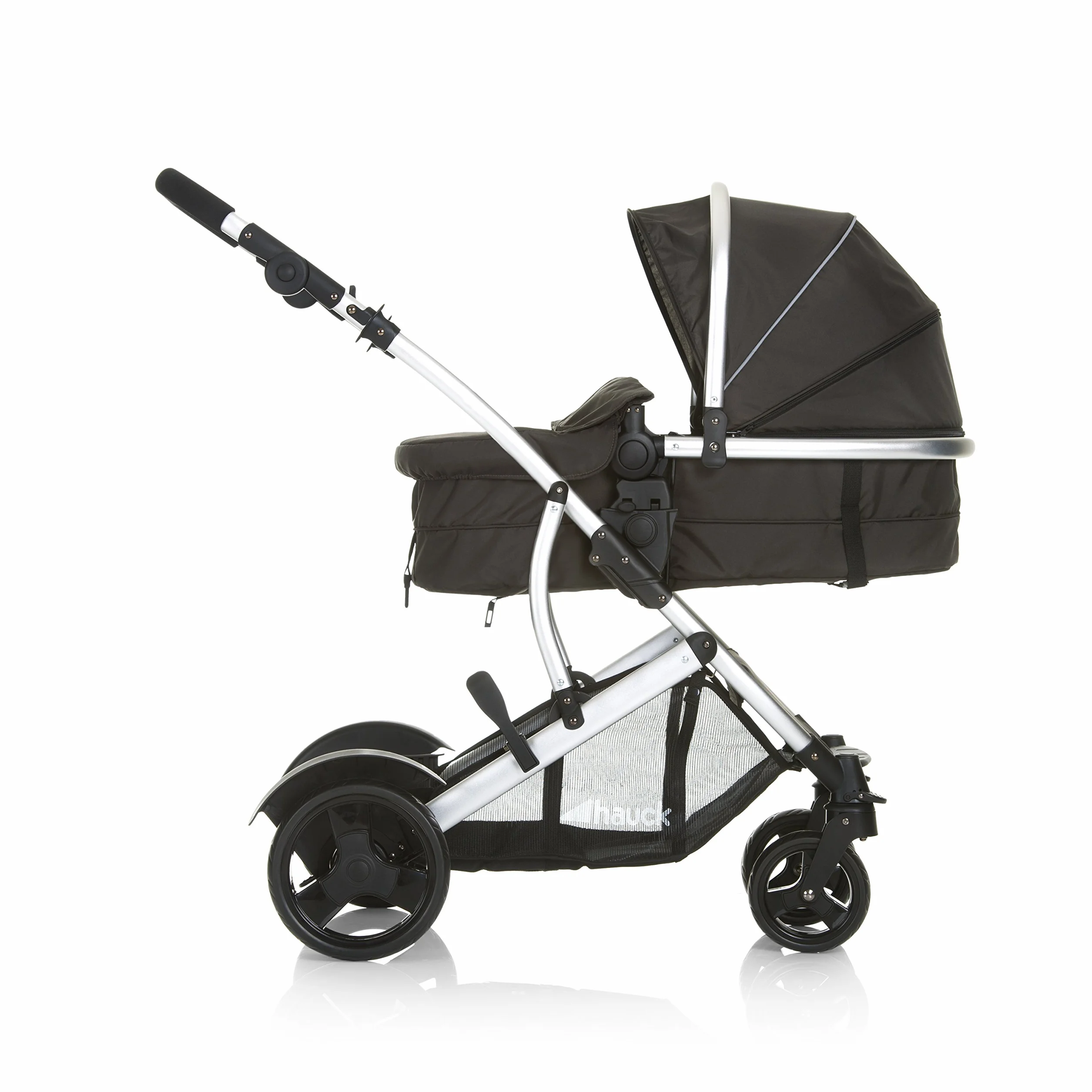 hauck Poussette Double Duett 2 Réversible Pliable Maxi 36 kg Inclus Habillage Pluie Forest Noir