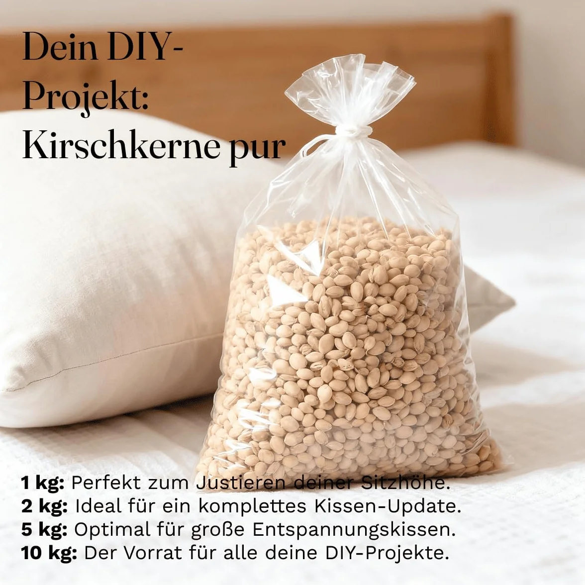 Noyaux De Cerise Nettoyé Pour Coussin Chauffant, 5 Kg