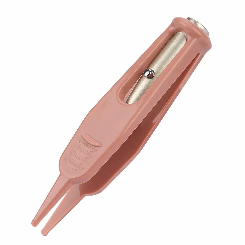 Pince à épiler bébé nez LED, pince à lumière plastique soins bébé