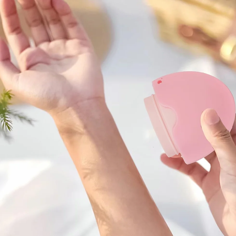 Sunblock Buddy Applicateur de crème solaire portable rechargeable rouleau éponge ensemble pinceaux