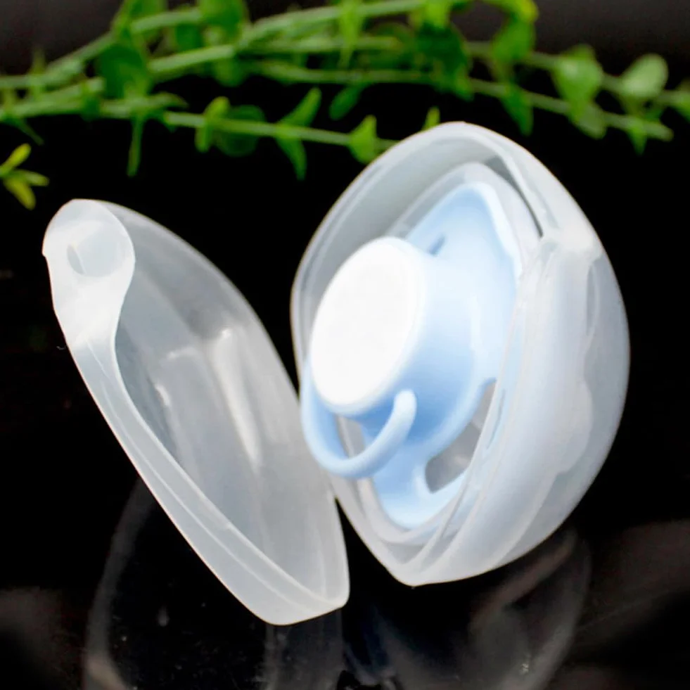 Boîte à Sucette 3 Pièces Boîtier Porte-Tétines Transparent Accessoires de Voyage