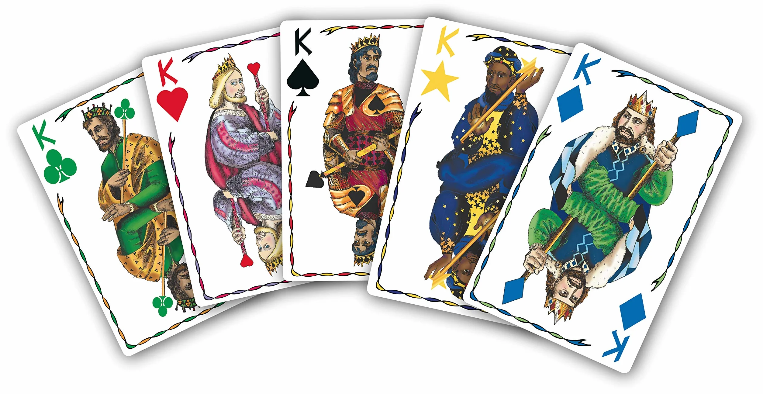 GIGAMIC Les Cinq Rois Jeu de société Cartes dès 8 ans 1-7 joueurs 45 min Français
