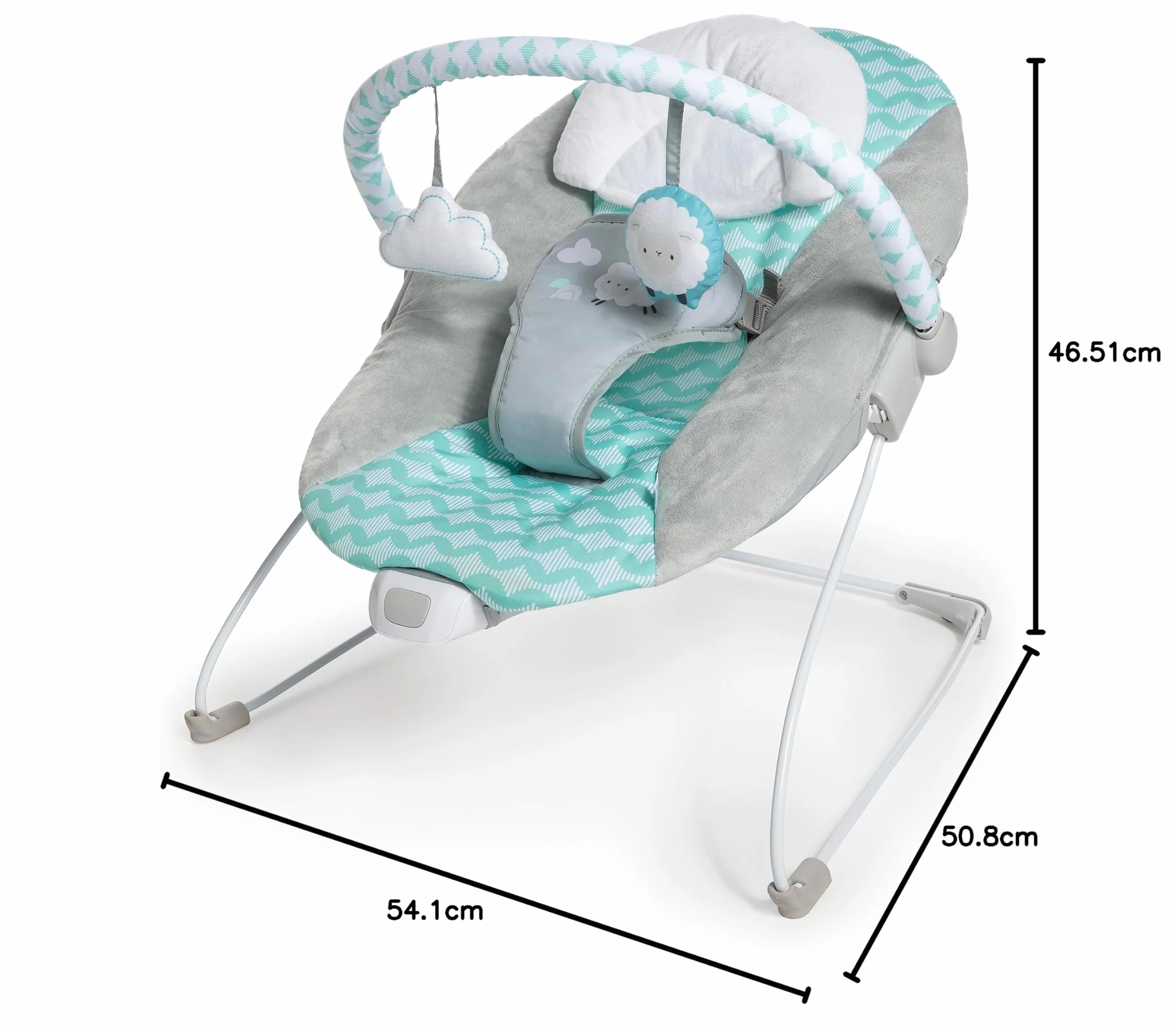 Ingenuity Siège gonflable vibrant de luxe pour bébé 0-6 mois Goji