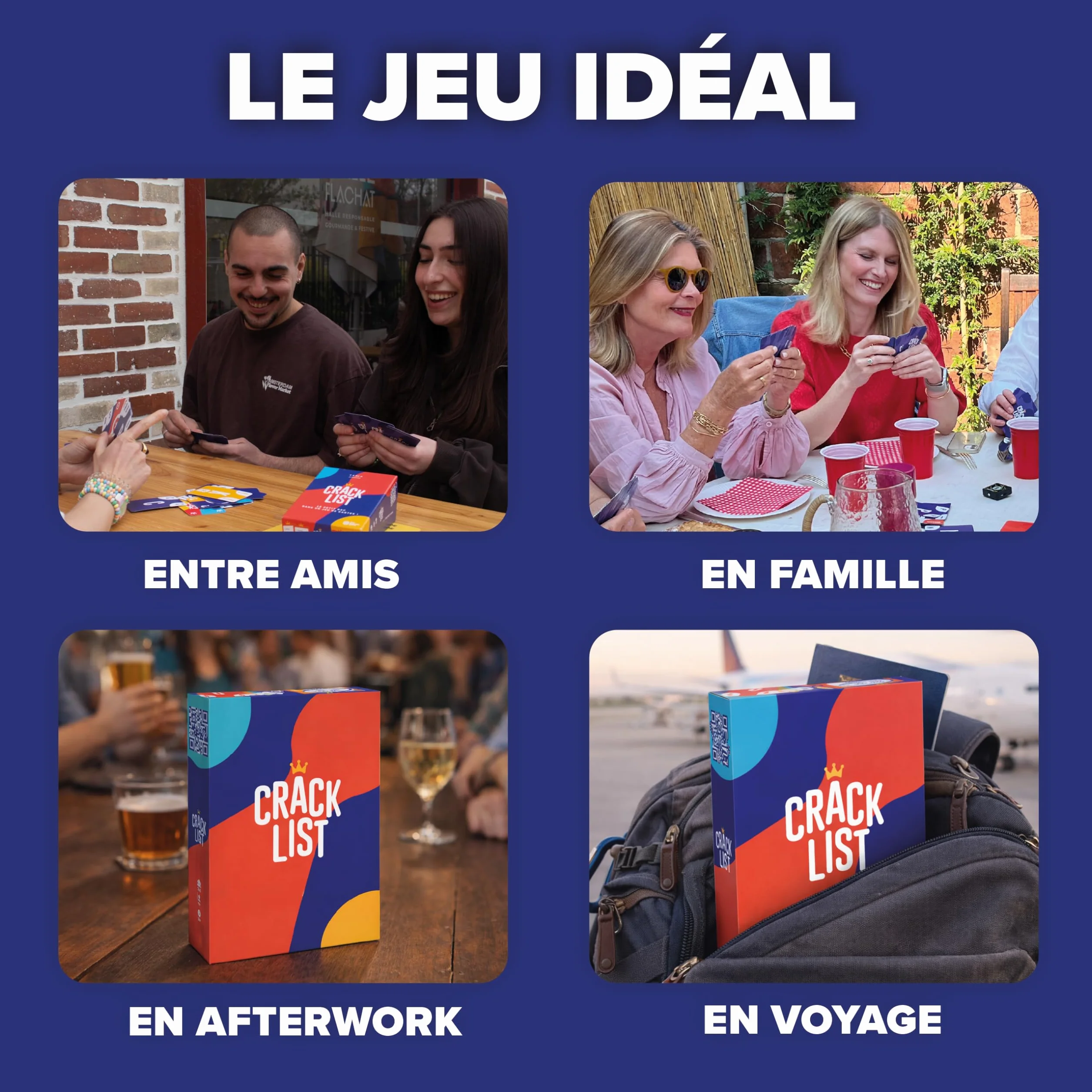 Jeu du Petit Bac - Jeu de Cartes d'Ambiance - Yaqua Studio YAQ001CR - 2 à 8 joueurs - 10 ans et plus - Version française