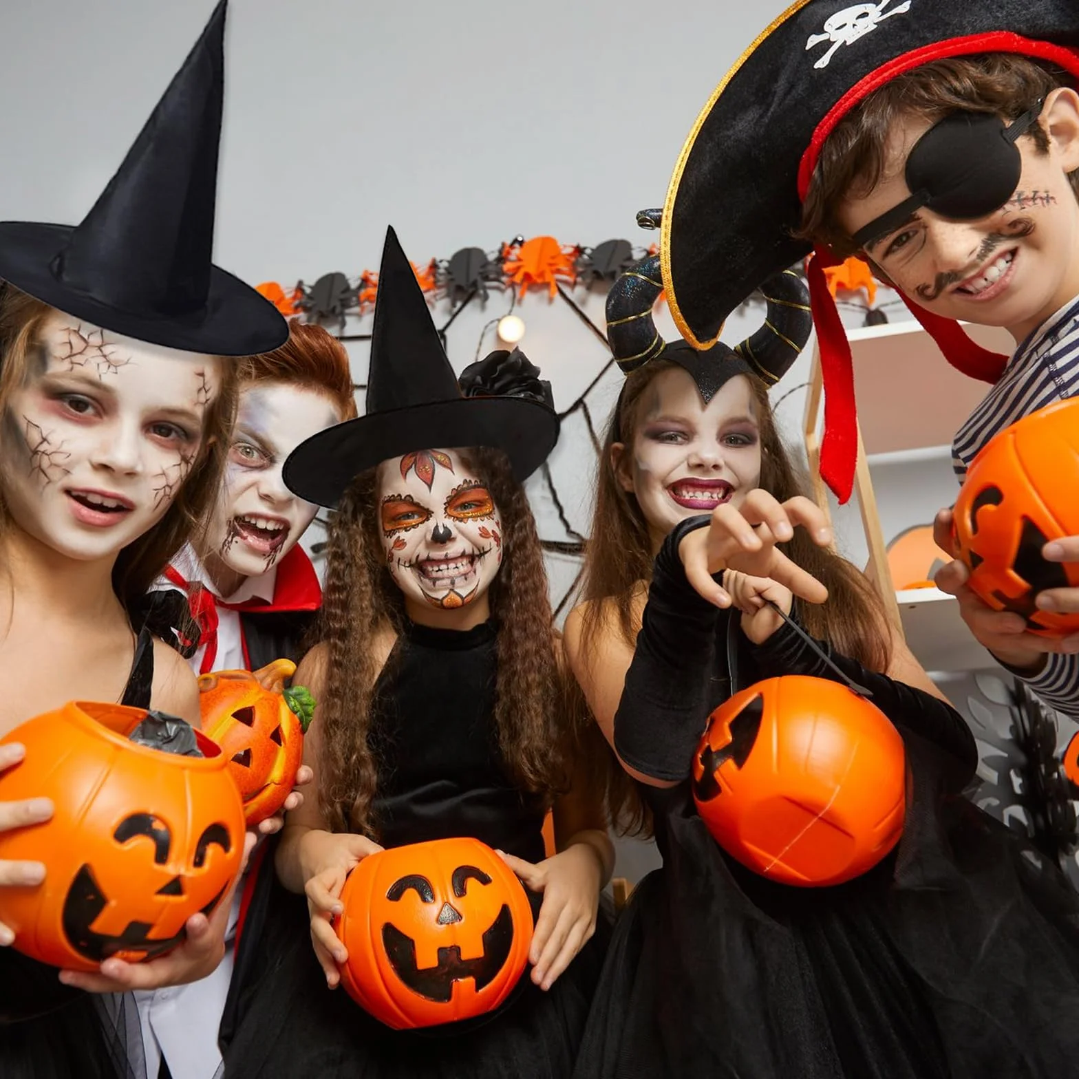 Chapeaux de Sorcière pour Halloween, Accessoires de Costume pour Enfants, Pliable, Noir, Taille Unique