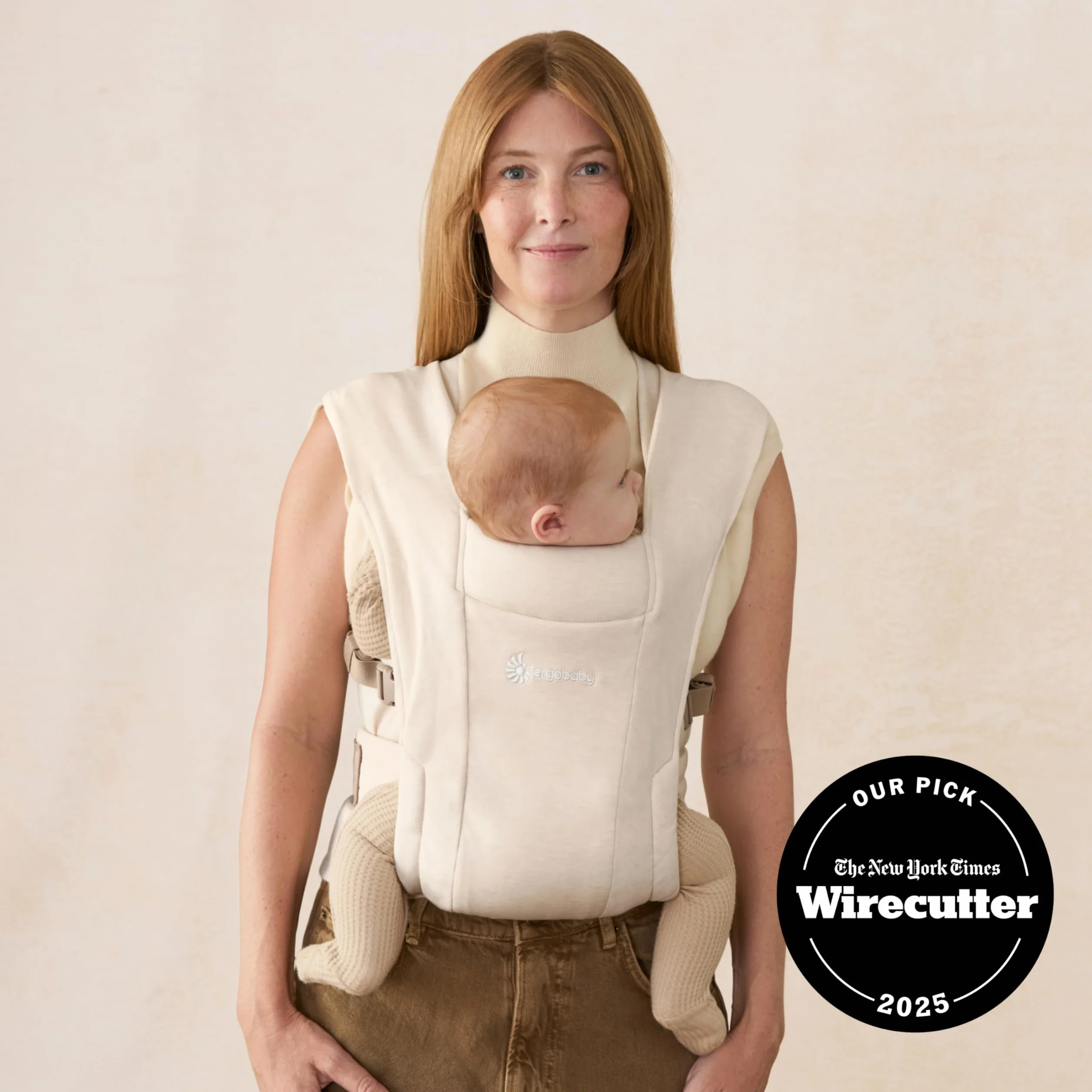 Ergobaby Embrace Porte Bébé Nouveau-né Physiologique Crème