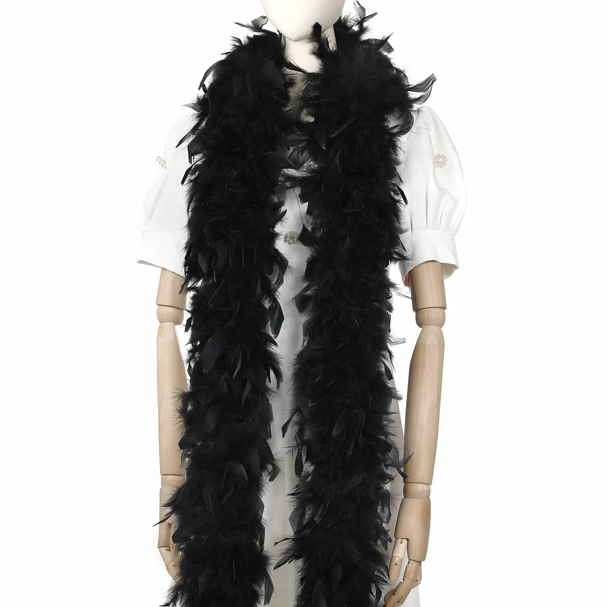 Larryhot 60g Plume Boa 1,8 Mètres pour Fêtes, Noël, Carnaval