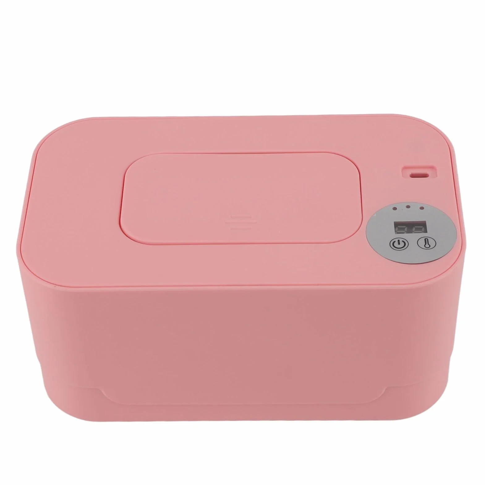 Chauffe-lingettes Portable pour bébé avec Contrôle Intelligent de la Température, Technologie à Faible Température, Distributeur de Porte-lingettes (PINK)