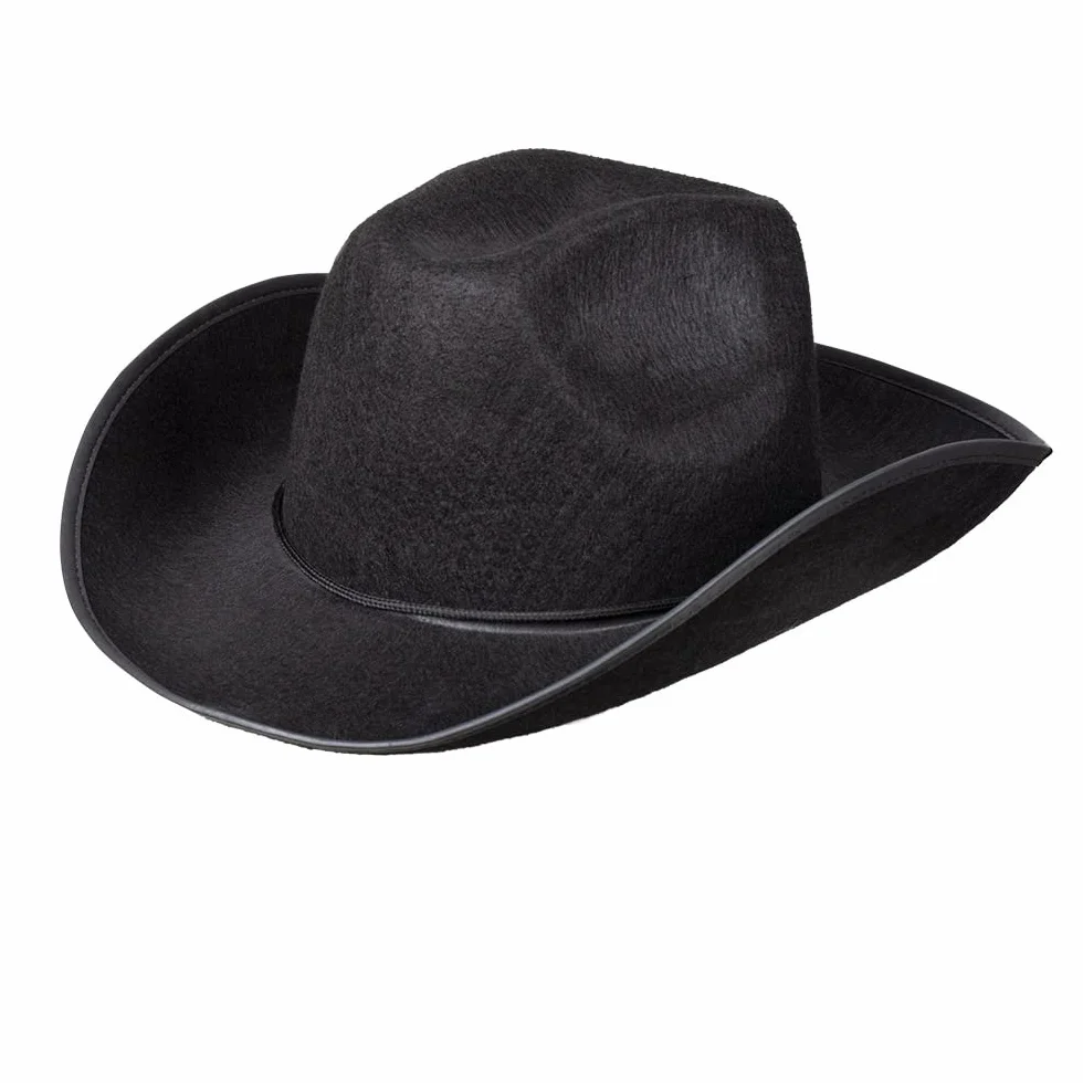 Chapeau de Cow-Boy pour Adulte, Couvre-Chef Costume Shérif Cavalier Rodeo Wild West Carnaval