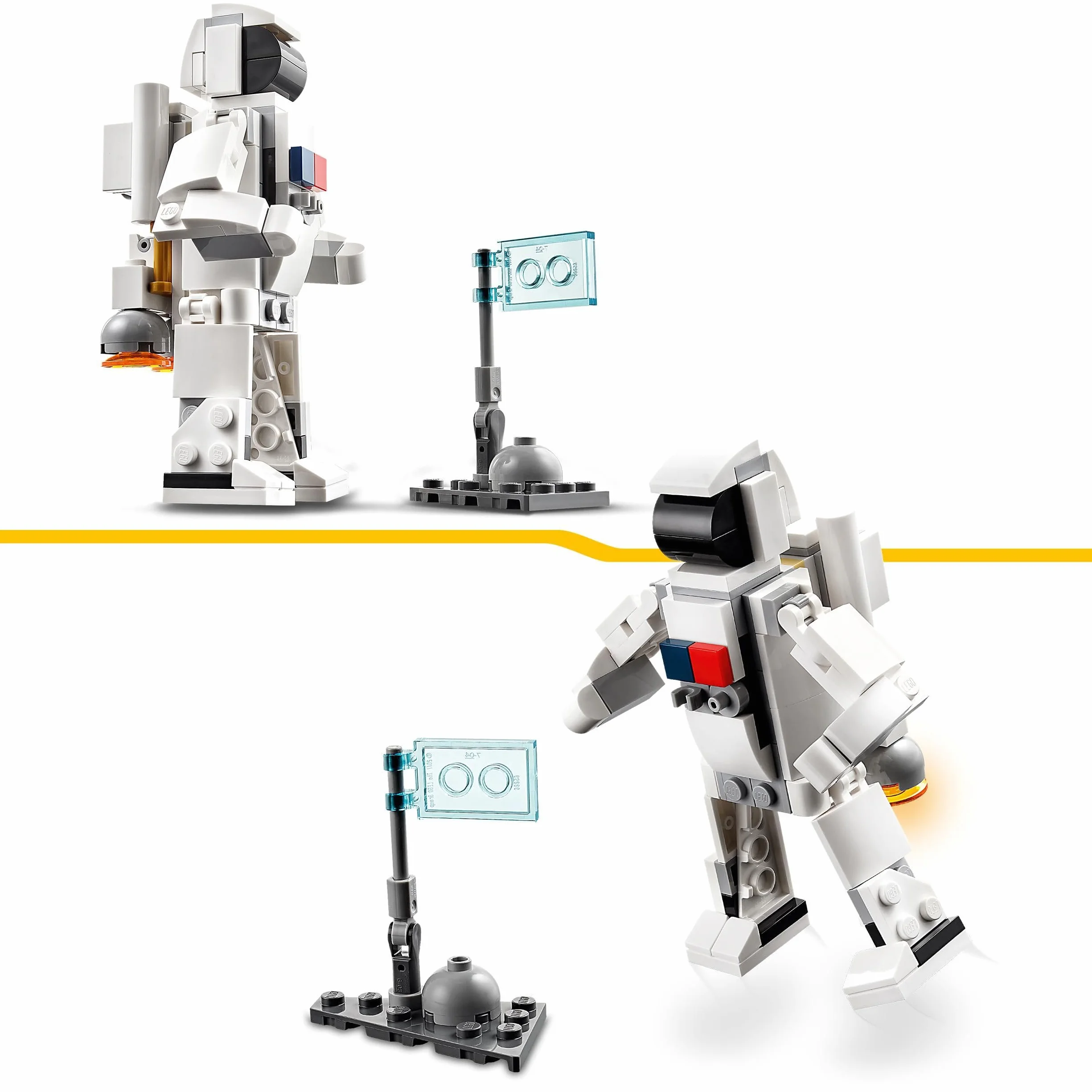 LEGO 31134 Creator 3-en-1 La Navette Spatiale, Jouet de Construction pour Enfants Dès 6 Ans