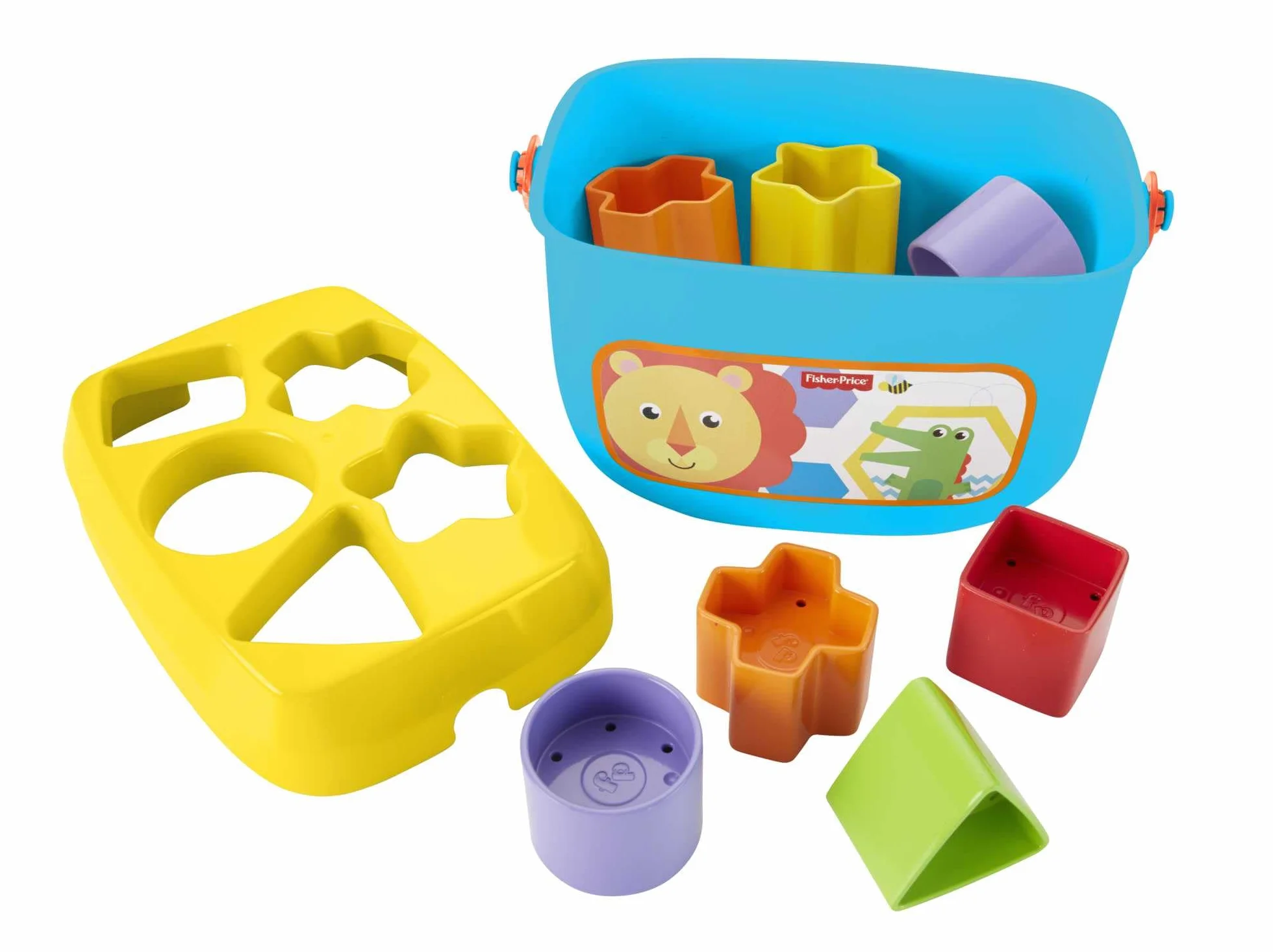 Fisher-Price Mon Trieur de Formes Jouet bébé Boite avec 10 Blocs FFC84