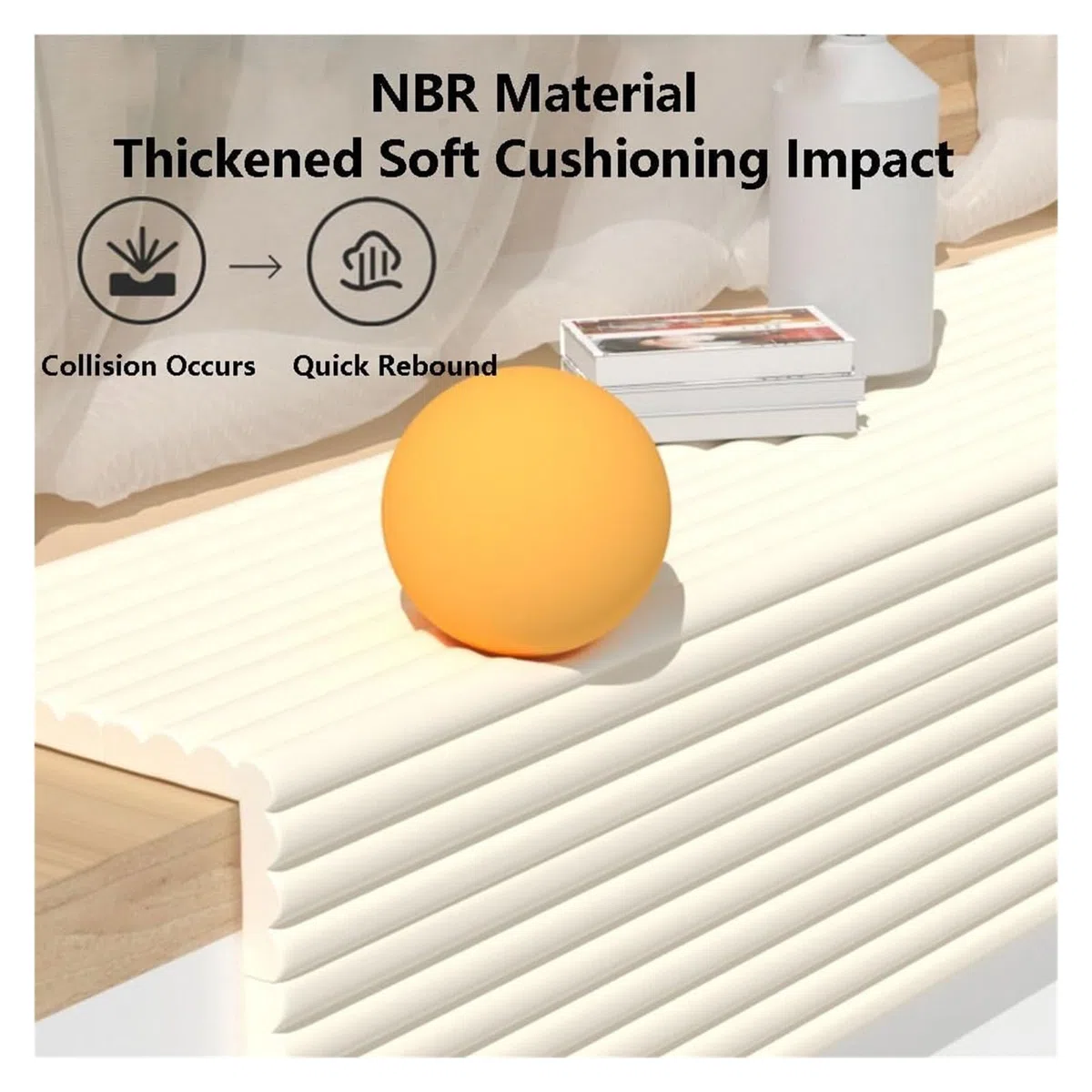 Protection d'Angles et Rebords pour Bébés Bandes De Sécurité En Mousse De 8 Cm De Large, Protection Des Coins Et Des Bords De 0,8 Cm D'épaisseur, Protections De Table Auto-adhésives, Coins De Coussin,