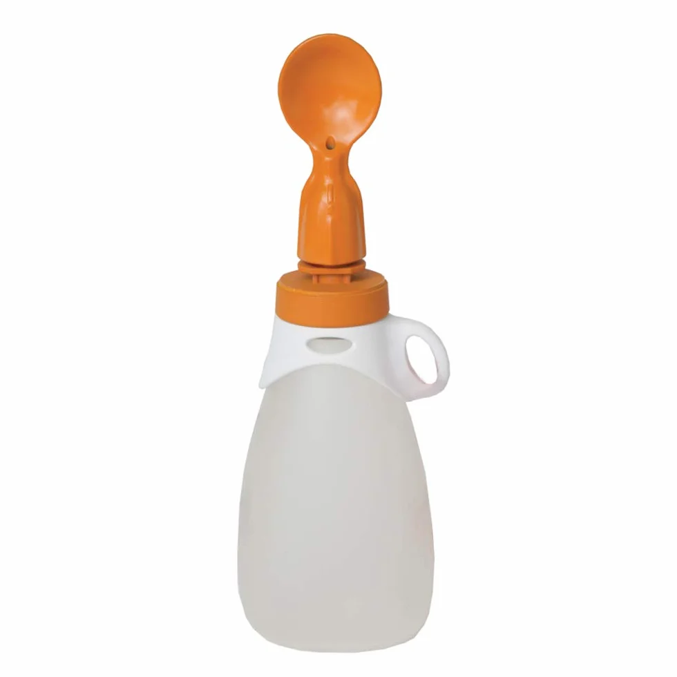 Infantino Lot de 2 Cuillères Pressoir Bébé à Purée Fait Maison + Boite Nomade Presse Aliments Bébé Compatible Gourde Squeeze