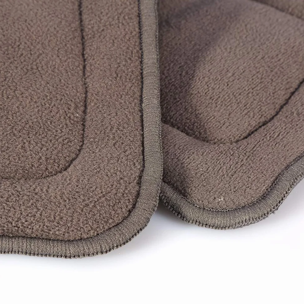 Lavable 5 Couches Tissu Bambou Charbon Doublure Couches Super Absorbante Insertion Adulte M