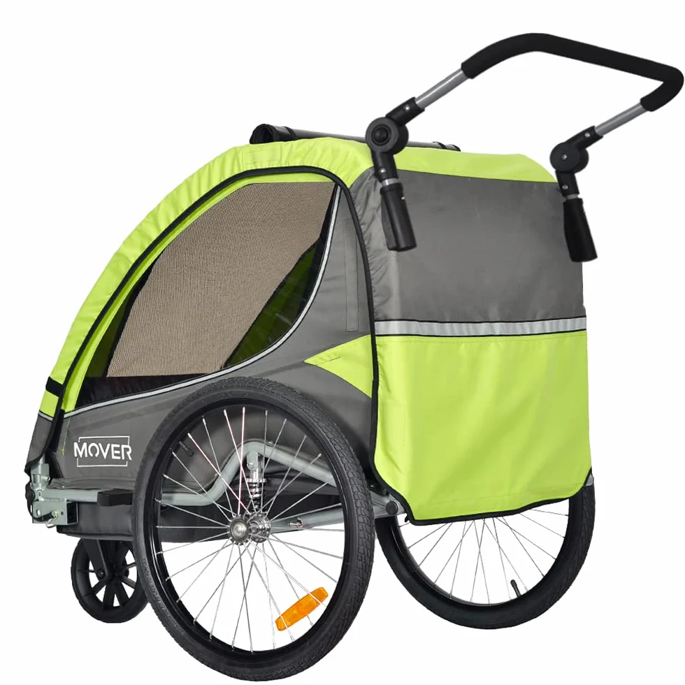 Papilioshop Mover Poussette et remorque vélo pour transport 1 ou 2 enfants