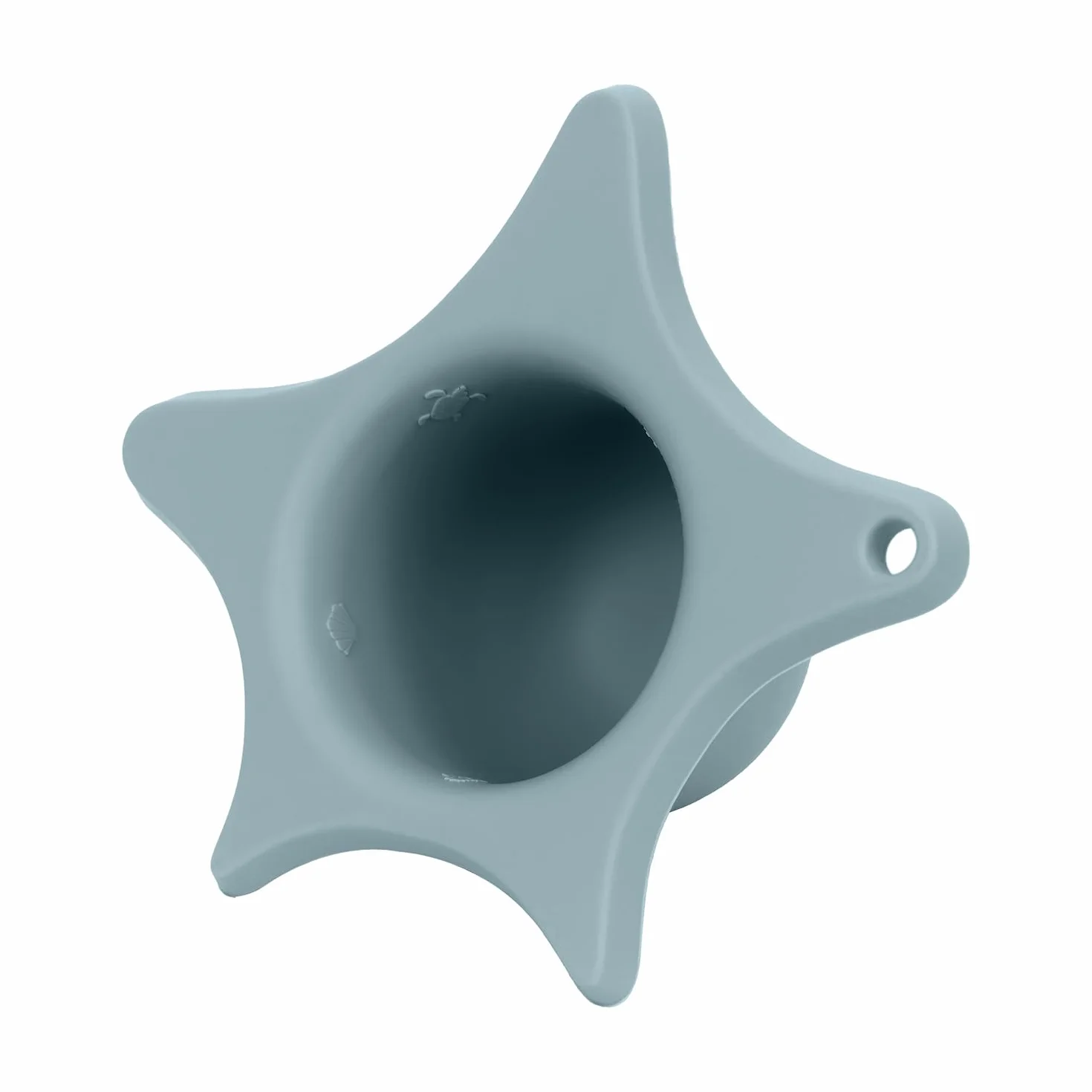 Kindsgut aide de douche en silicone forme d'étoile pour enfants sans BPA aquamarine