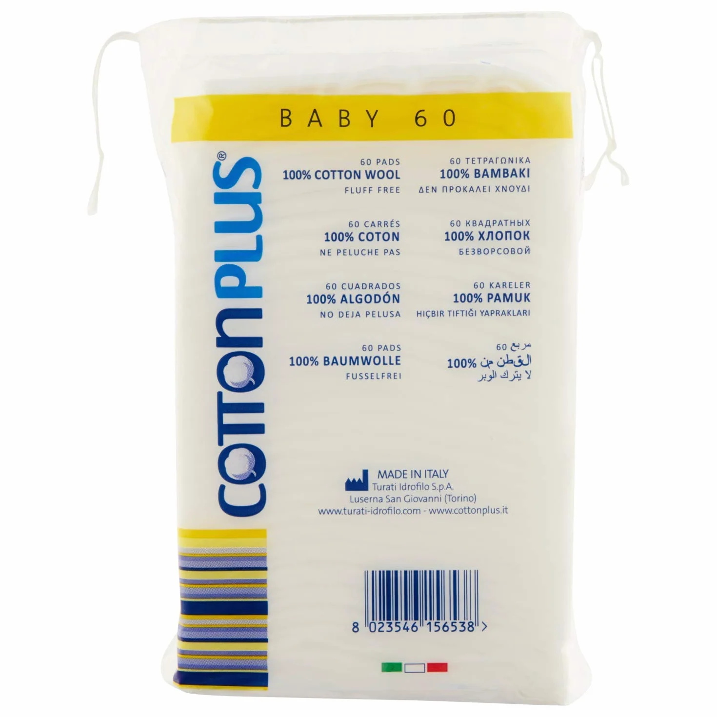 Cotton Plus Bébé hydrophile Coton 60 pièces