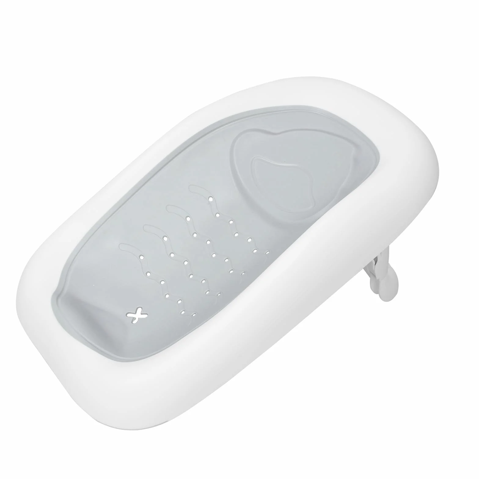 Baignoire Bébé Pliable avec Support sur Pied 85x47x85 cm Gris