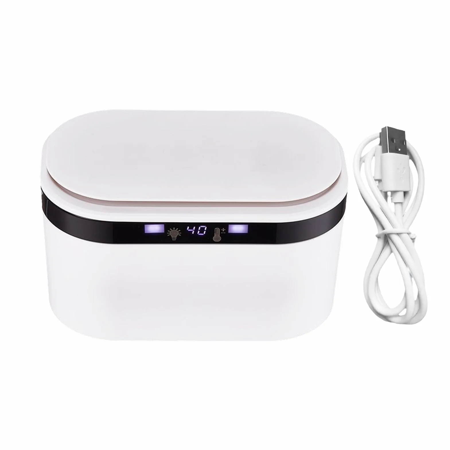 Thermostatic Wipes Warmer, Portable USB Wet Wipes Heater, Compact Dispenser for Camping Home Car Travel