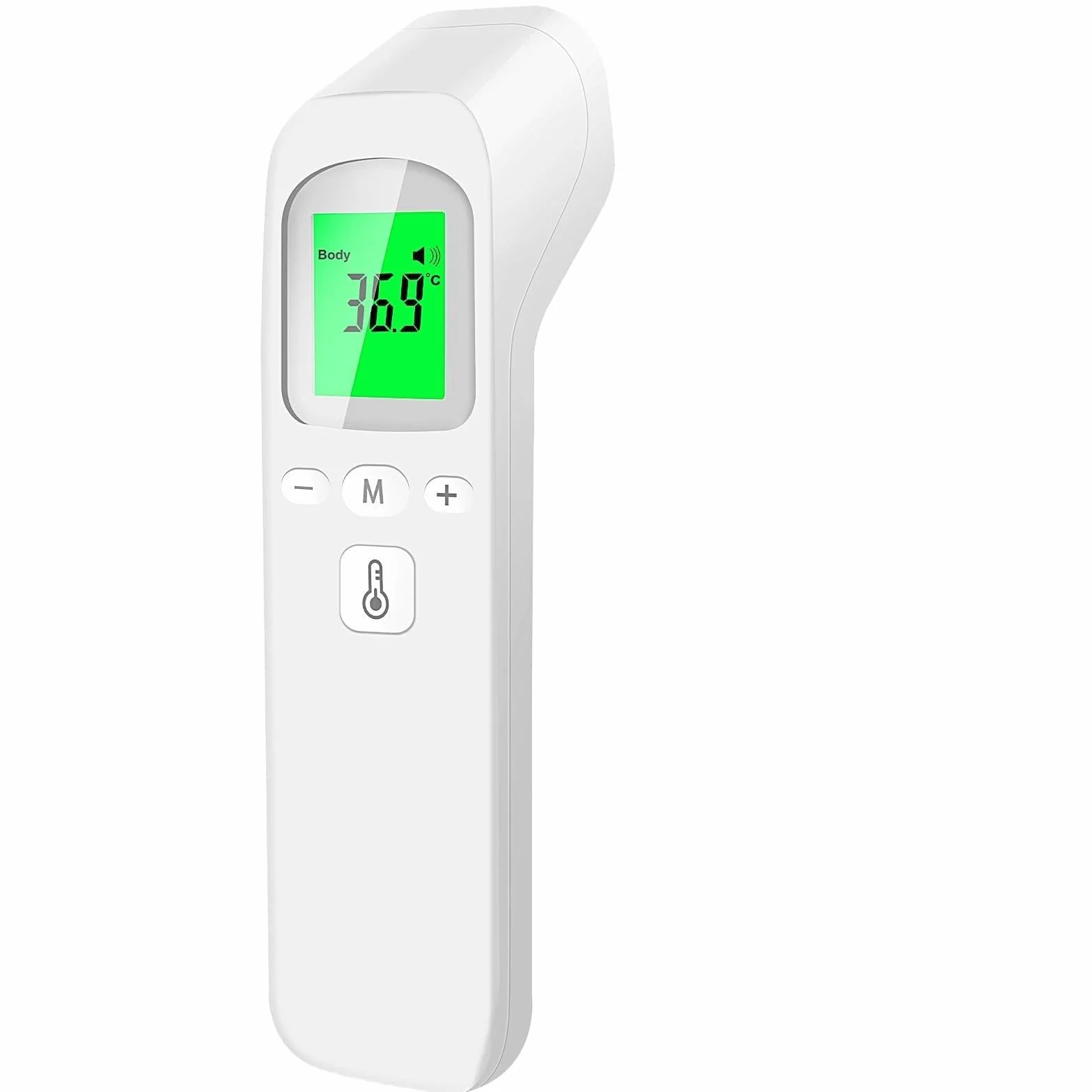 Thermomètre Frontal Bébé et Adultes Infrarouge Sans Contact avec Écran LCD, Mode Muet, Alerte Fièvre, Conversion ℃/℉