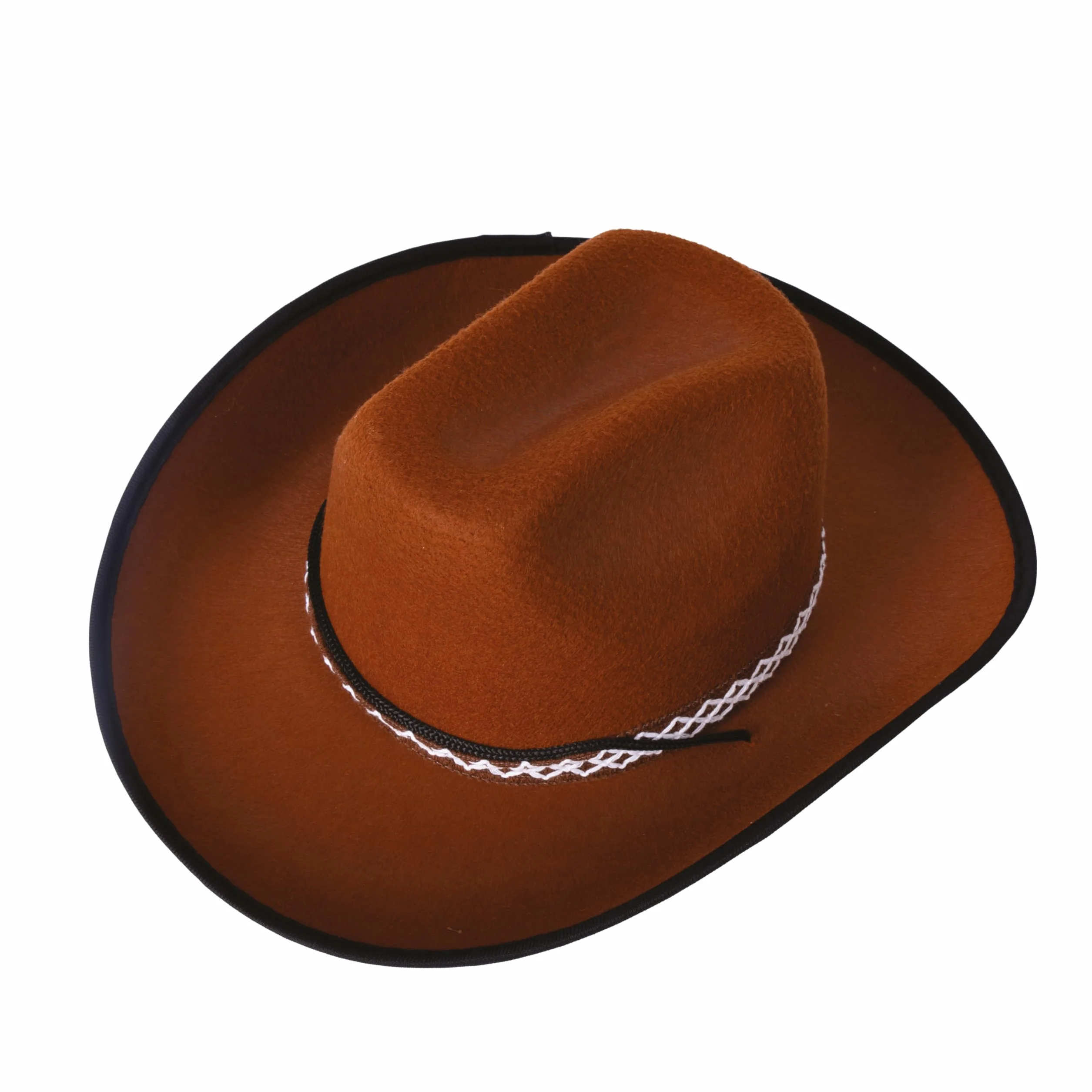 Chapeau Feutre Cowboy Enfant P'TIT CLOWN Accessoire Déguisement Western Marron