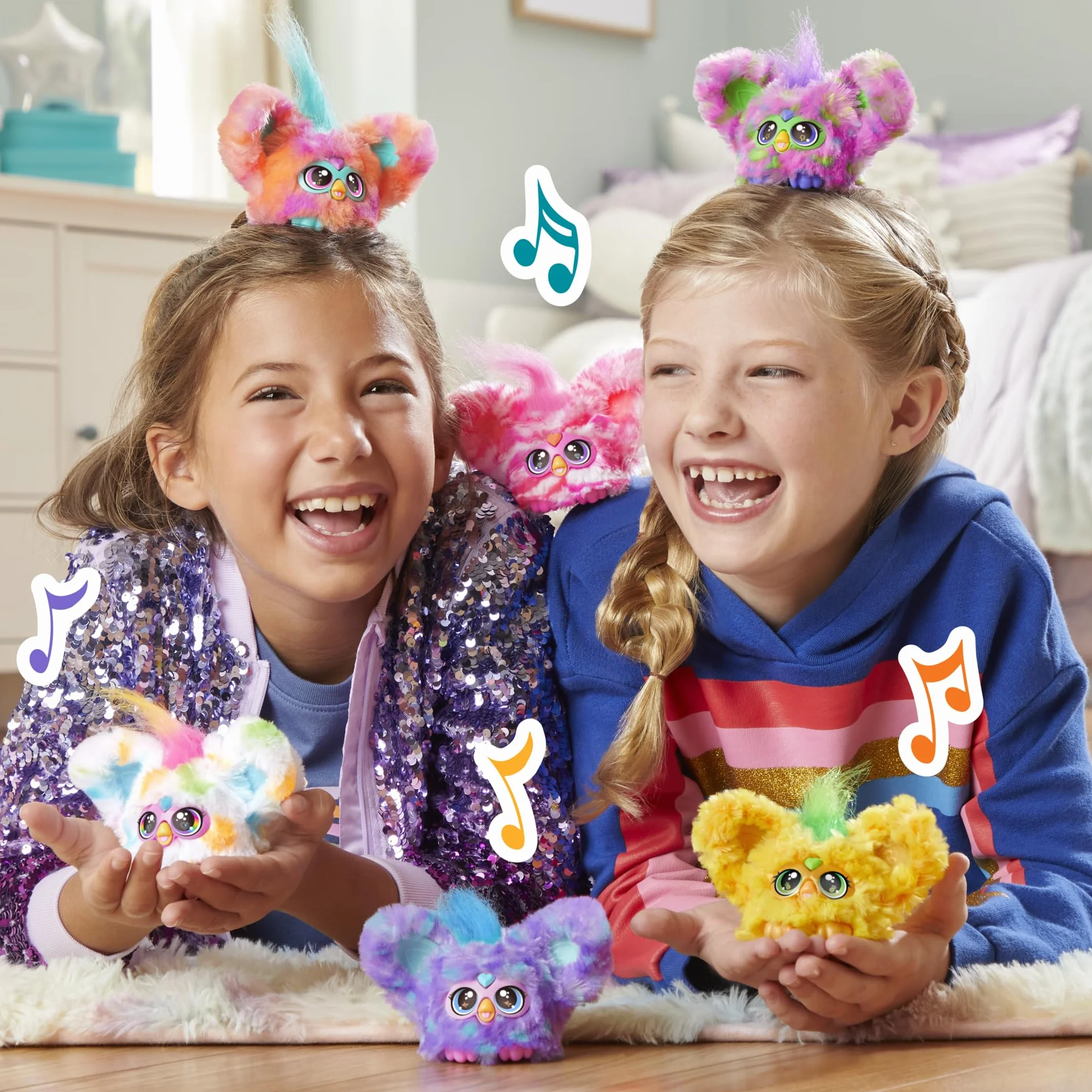 Furby Furblets Ree-Mix Mini Peluche électronique Corail