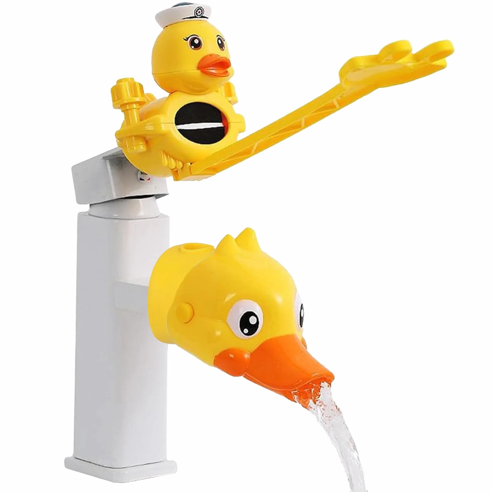 Extension Robinet pour Enfant 1 Pièces Robinet de Rallonge Design Canard réglable