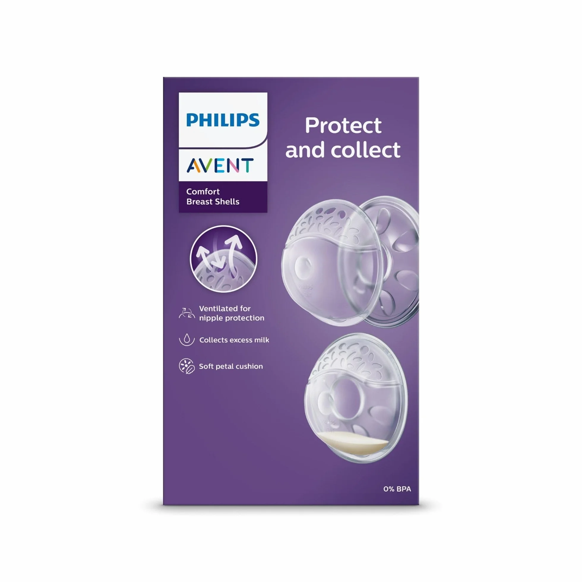 Philips AVENT Nursing SCF157/02 Coques collectrices de lait, 6 pièces