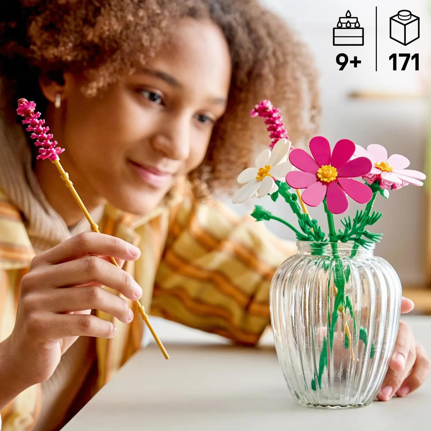 LEGO Botanicals Les Cosmos 11514 Bouquet de Fleurs Artificielles Décoration DIY Cadeau Fille 9 Ans