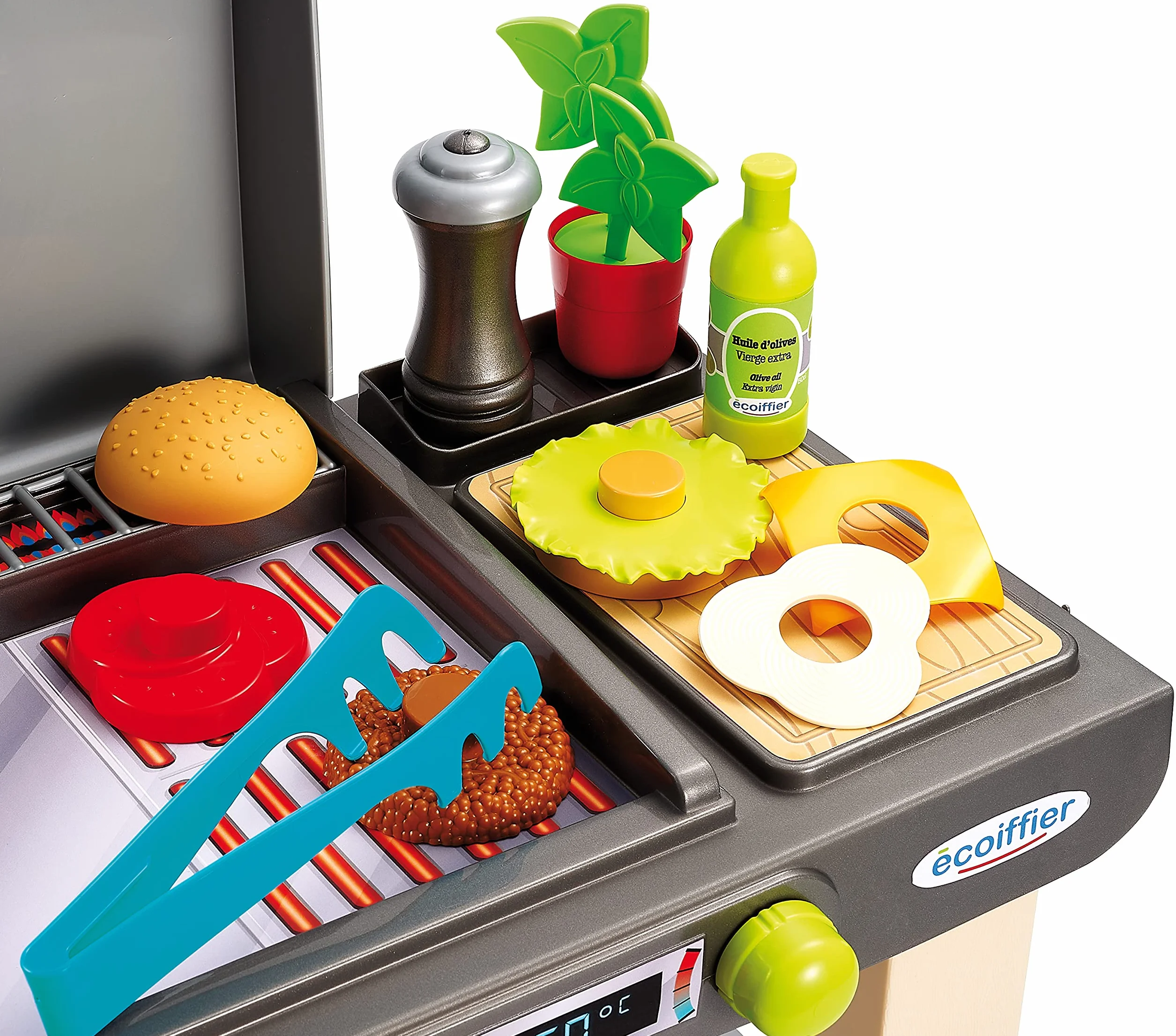 Ecoiffier La Plancha Jouets de Jardin pour Enfants 12 Accessoires Jeu d'Imitation Plein Air
