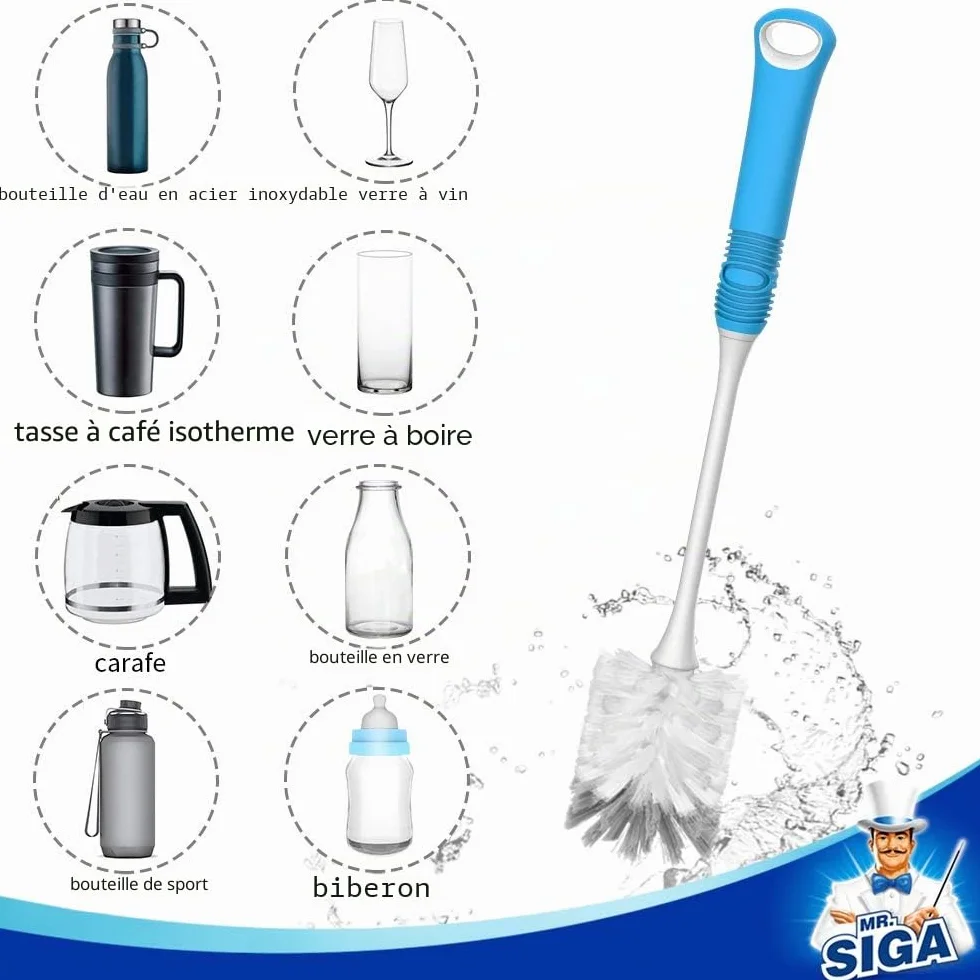 MR.SIGA Goupillon Bouteille Long Manche Brosse Biberon Thermos Tasse