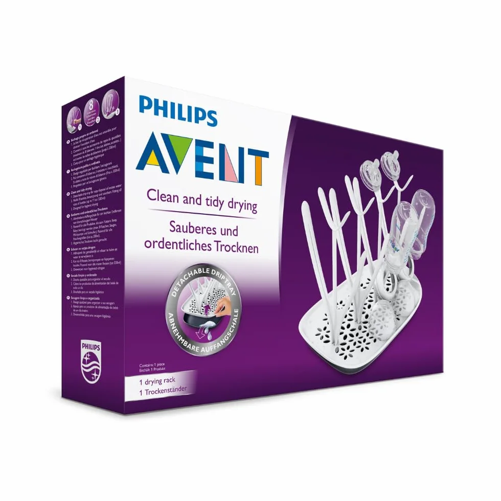 Philips Avent Egouttoir Design 8 Biberons Noir Blanc SCF149/00