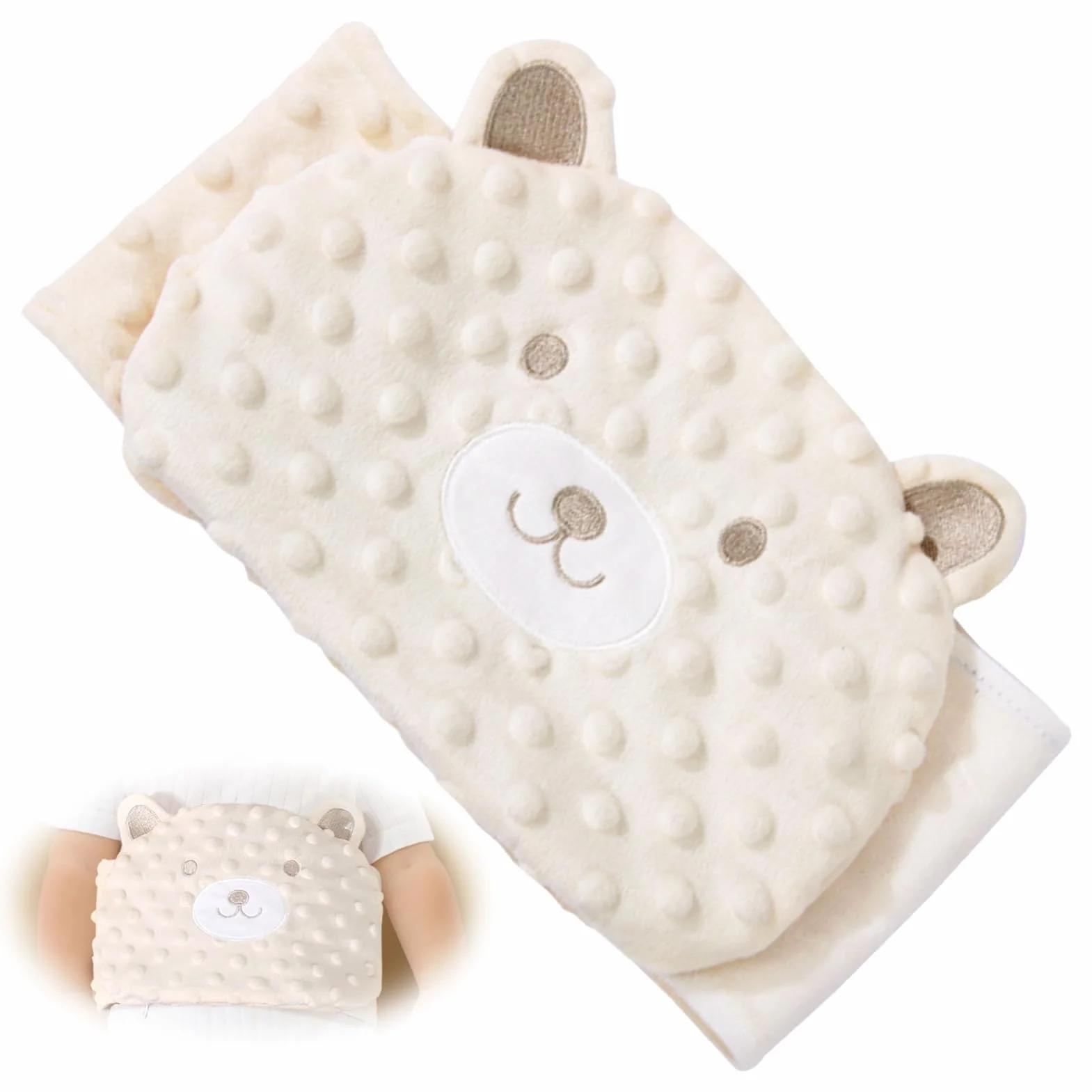 Bouillotte Bébé Anti Colique Ceinture Chauffante Sèche Nourrisson Pierres Haricots Rouges
