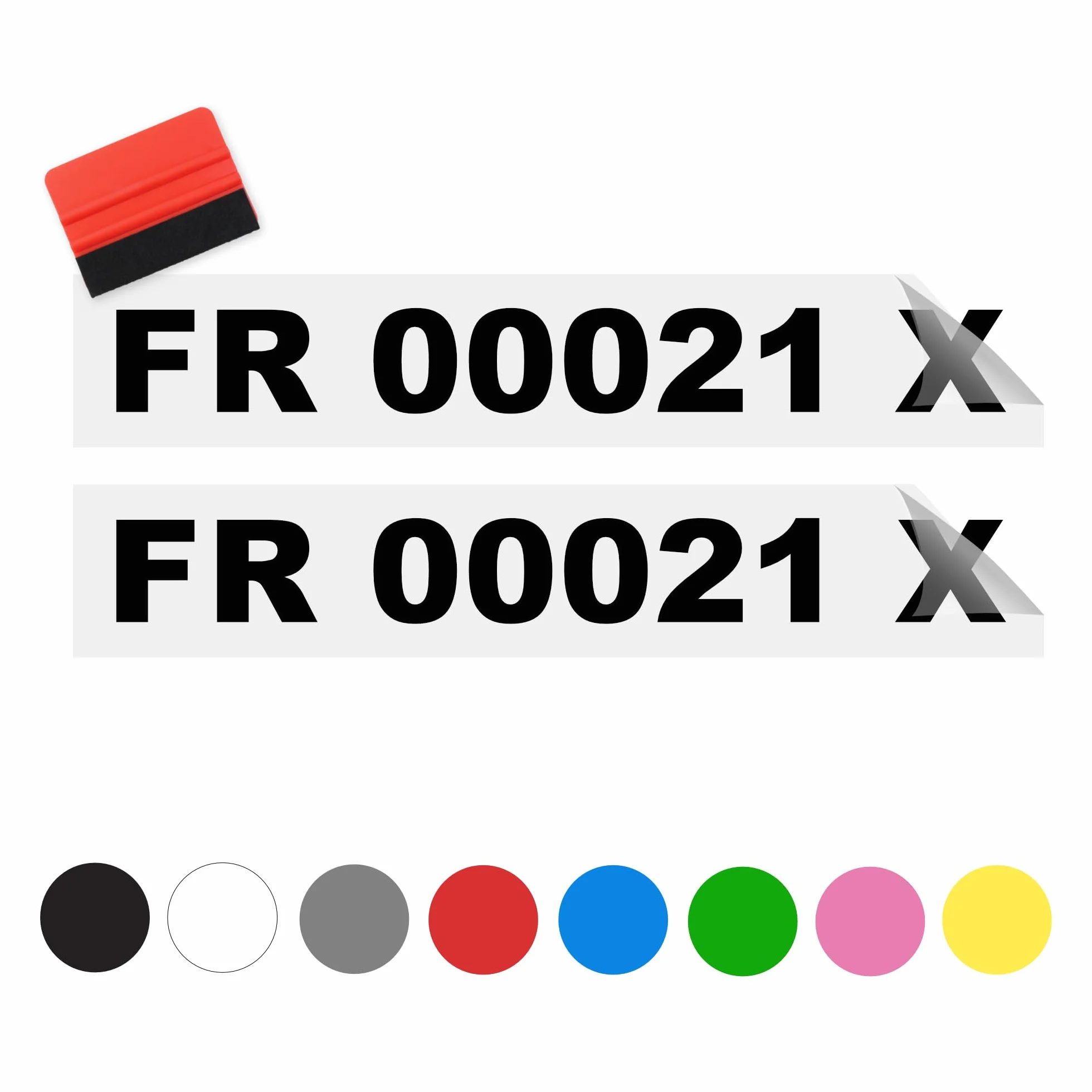 Autocollant Personnalisable Immatriculation Bateau x2 - Résistant Eau de Mer et UV pour Bateau, Jet Ski, Voilier