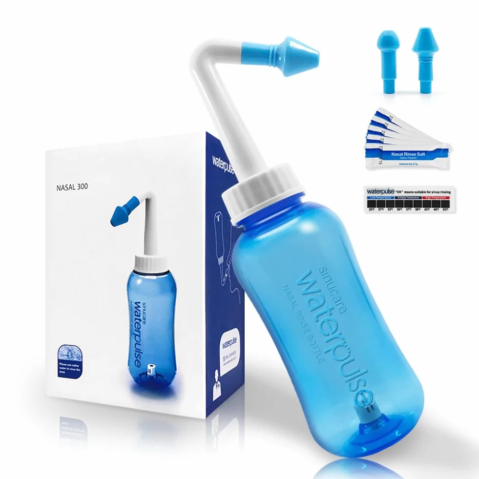 Kit de rinçage des sinus Neti 300 ml + 60 sachets de sel