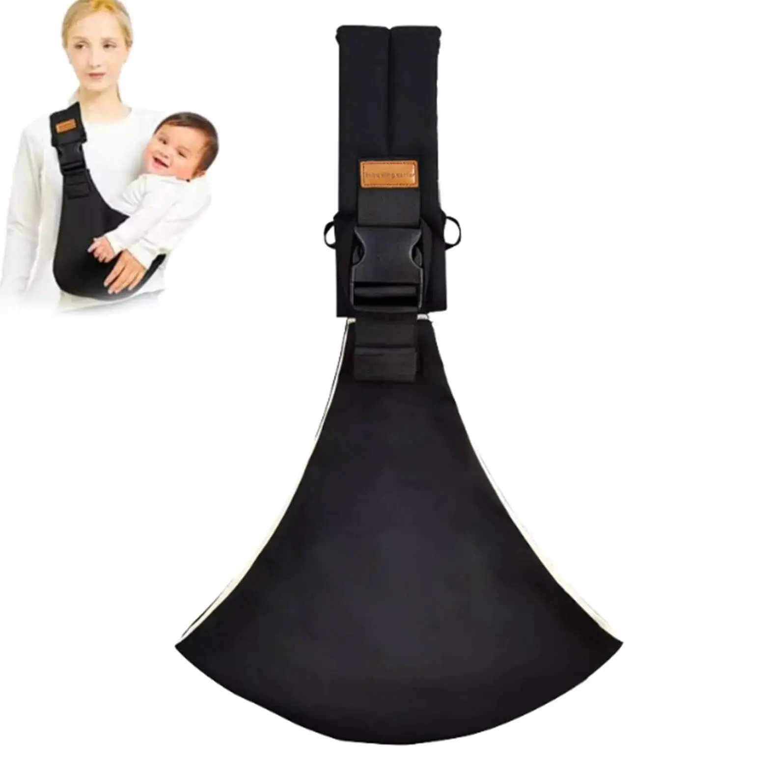 Koala Babycare Baby Carrier Physiologique Porte Bebe Réglable Léger Respirant 0-36 Mois Noir