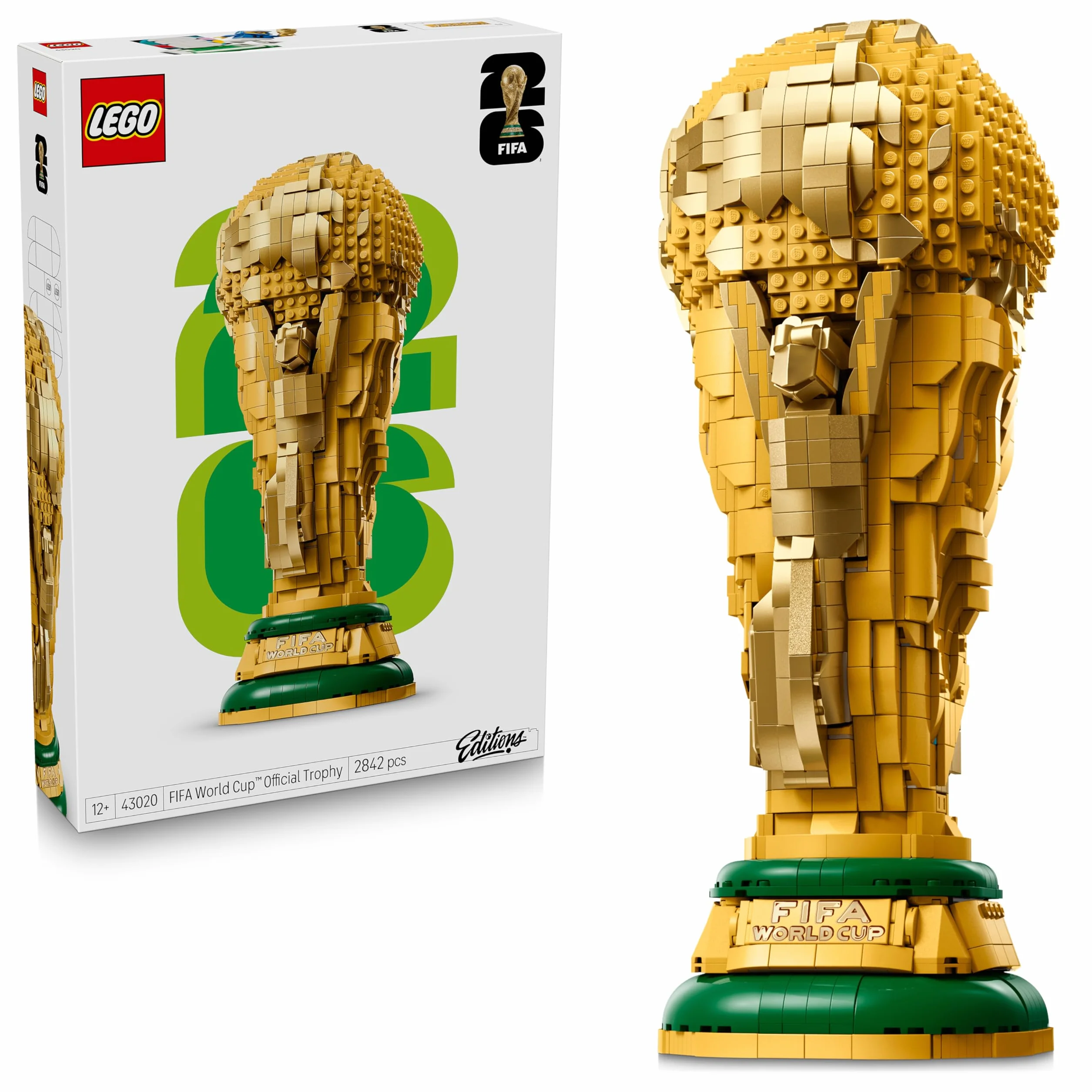 LEGO Editions Trophée Officiel de la Coupe du Monde de la FIFA 43020 Jouet 3D Maquette DIY Minifigurine Collector