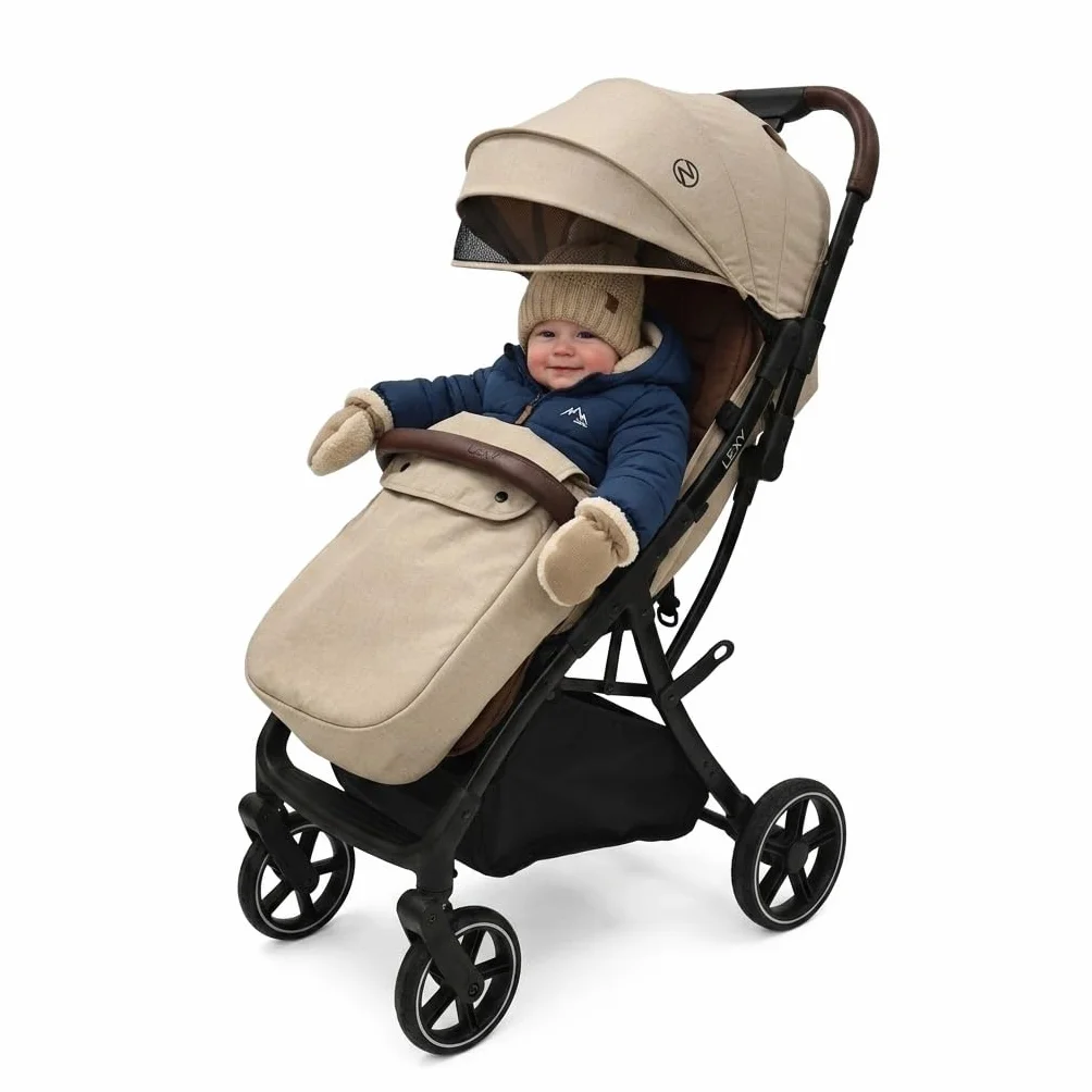 Nania Lexy poussette citadine compacte canne 0-4 ans 22kg légère 7,5 kg inclinable habillage pluie couvre-jambe inclus