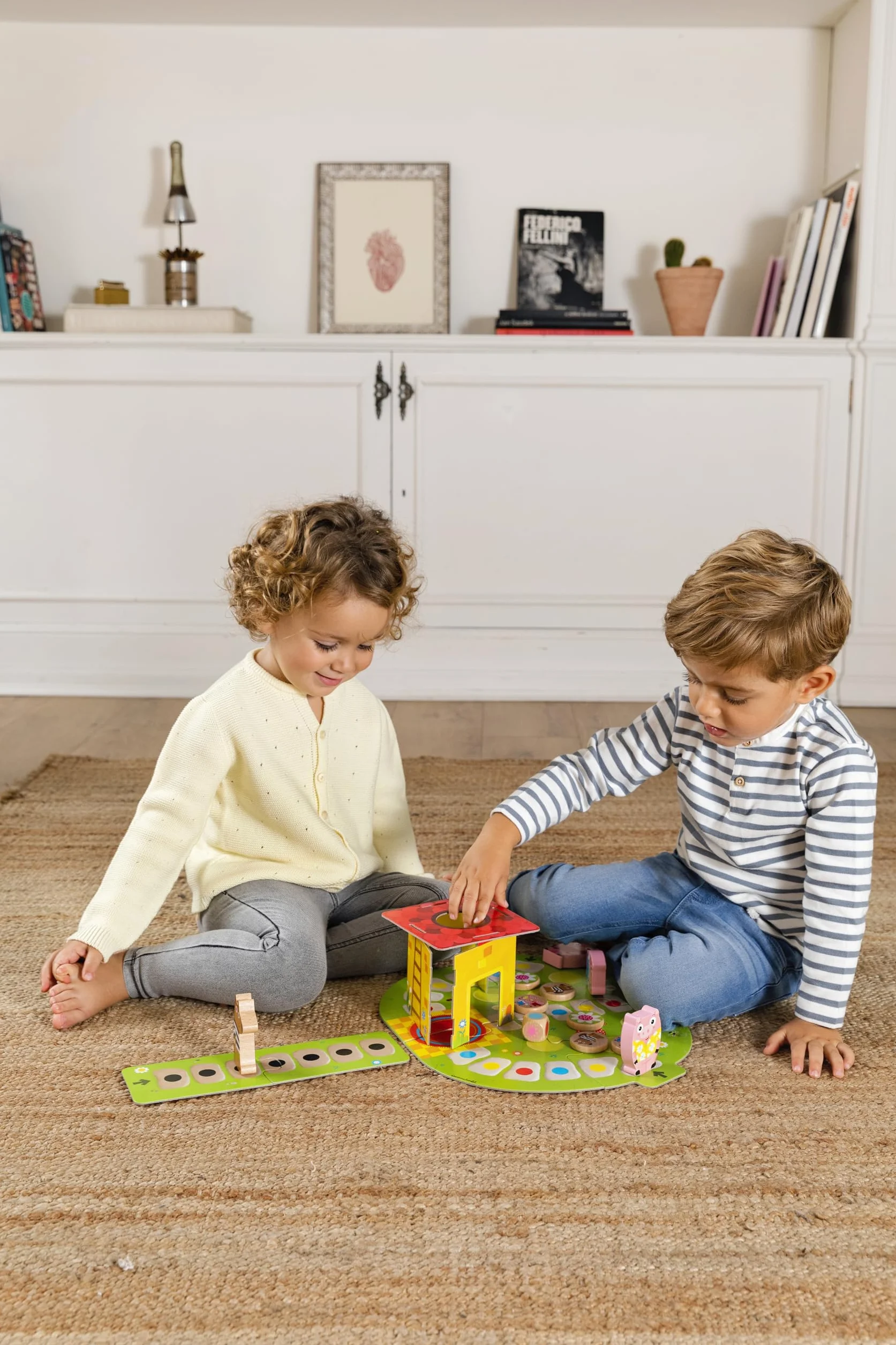 Goula 3 Petits Cochons Jeu Coopératif Éducatif pour Enfants dès 2 Ans
