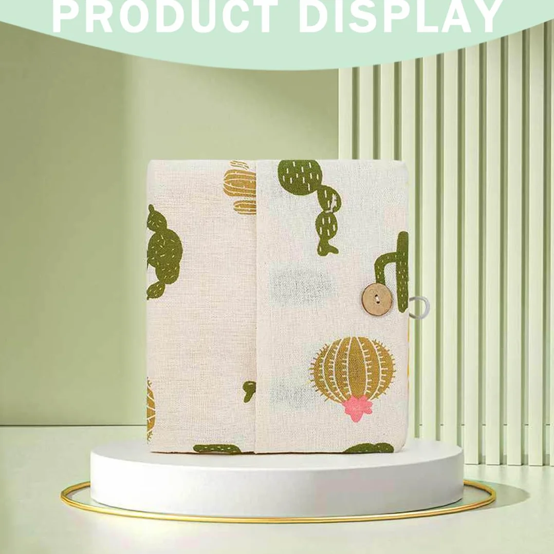Sac à Couches de Bébé Suspendu Organisateur Pliable Portable 2 en 1 Cactus 18×21cm