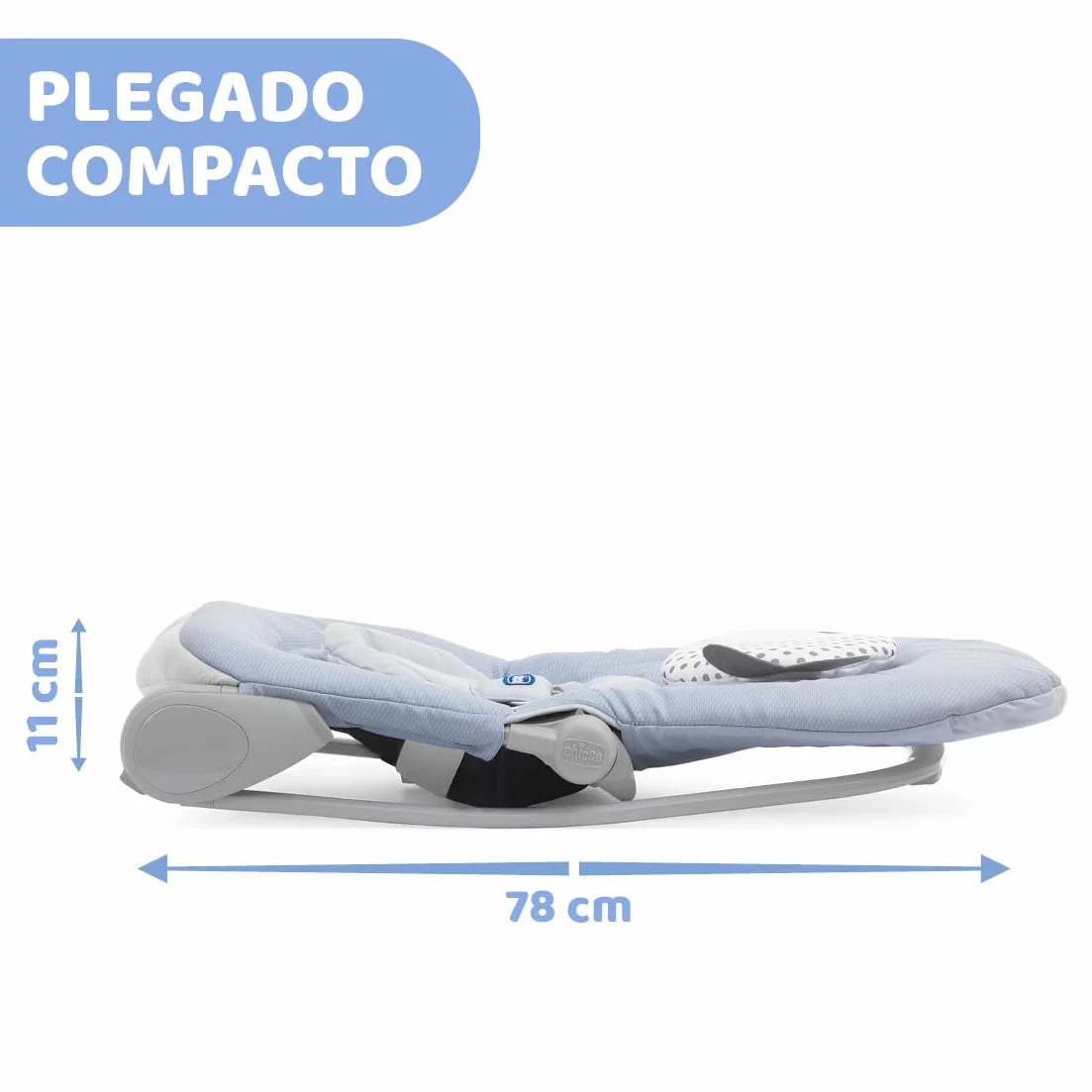 Chicco Balloon Transat Évolutif Bébé Enfant Chaise Bascule Fauteuil Dossier Inclinable Pliage Compact Jouet Électronique Interactif Lumières Sons Naissance 18 kg